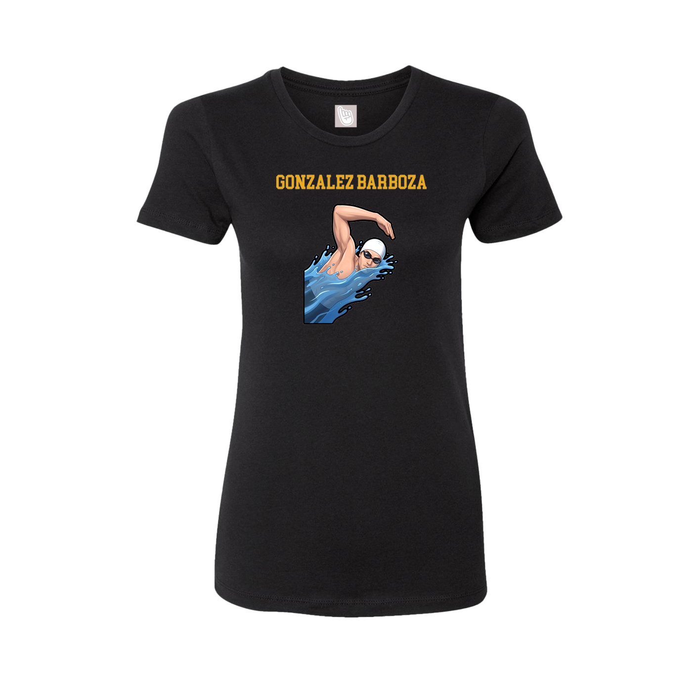 Fitted Women's Tee — Shirsey in Black