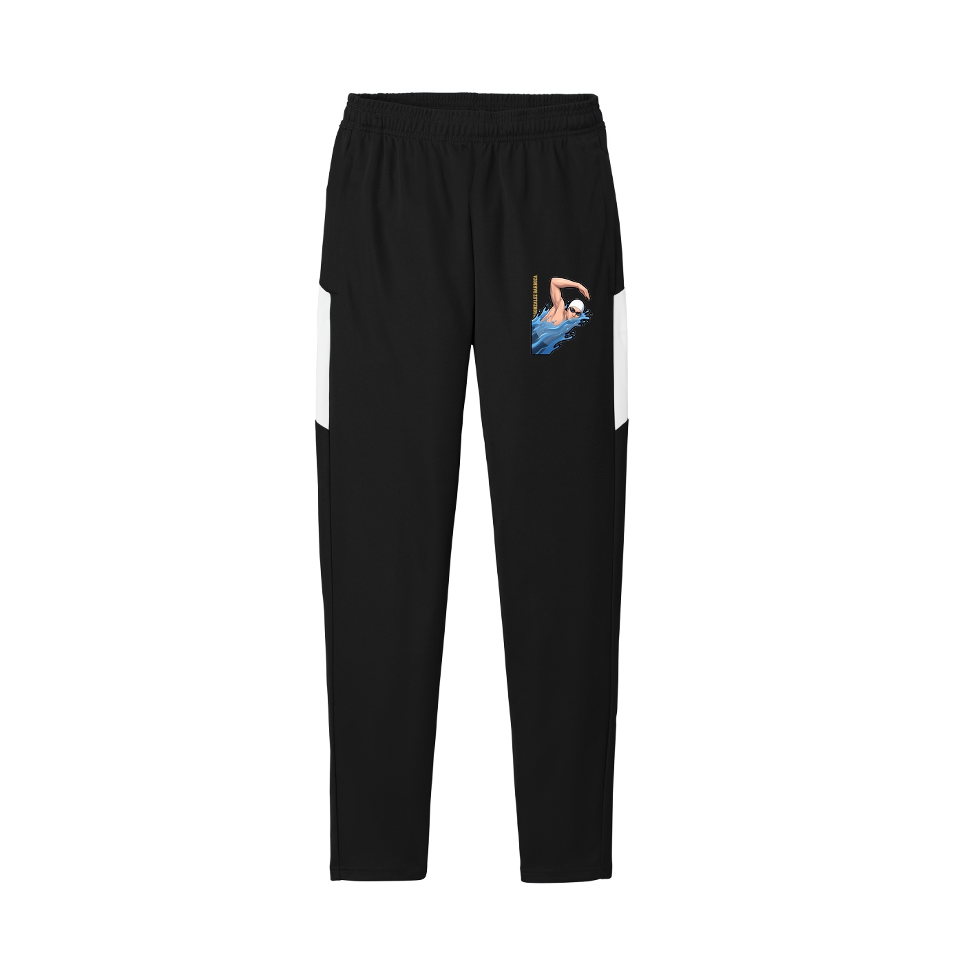 Team Travel Pant — Name Vertical in Black/White