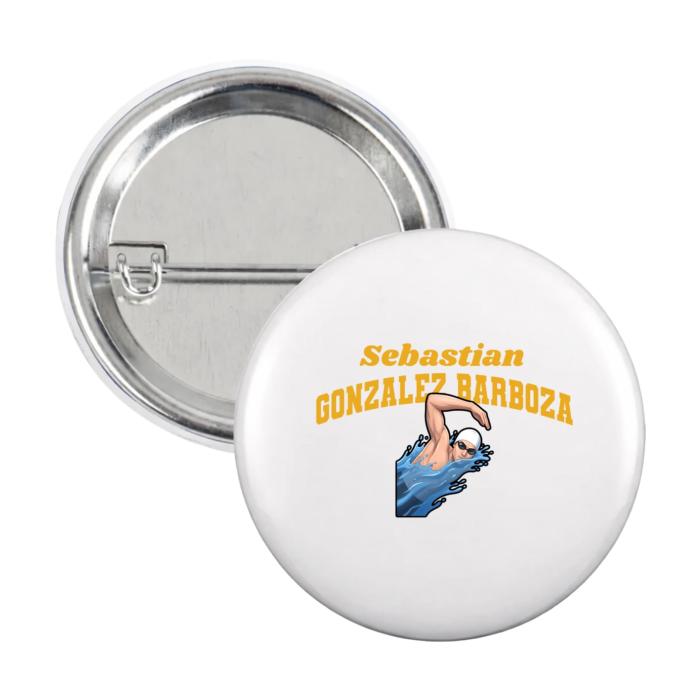 Game Day Button — Signature Arch in White