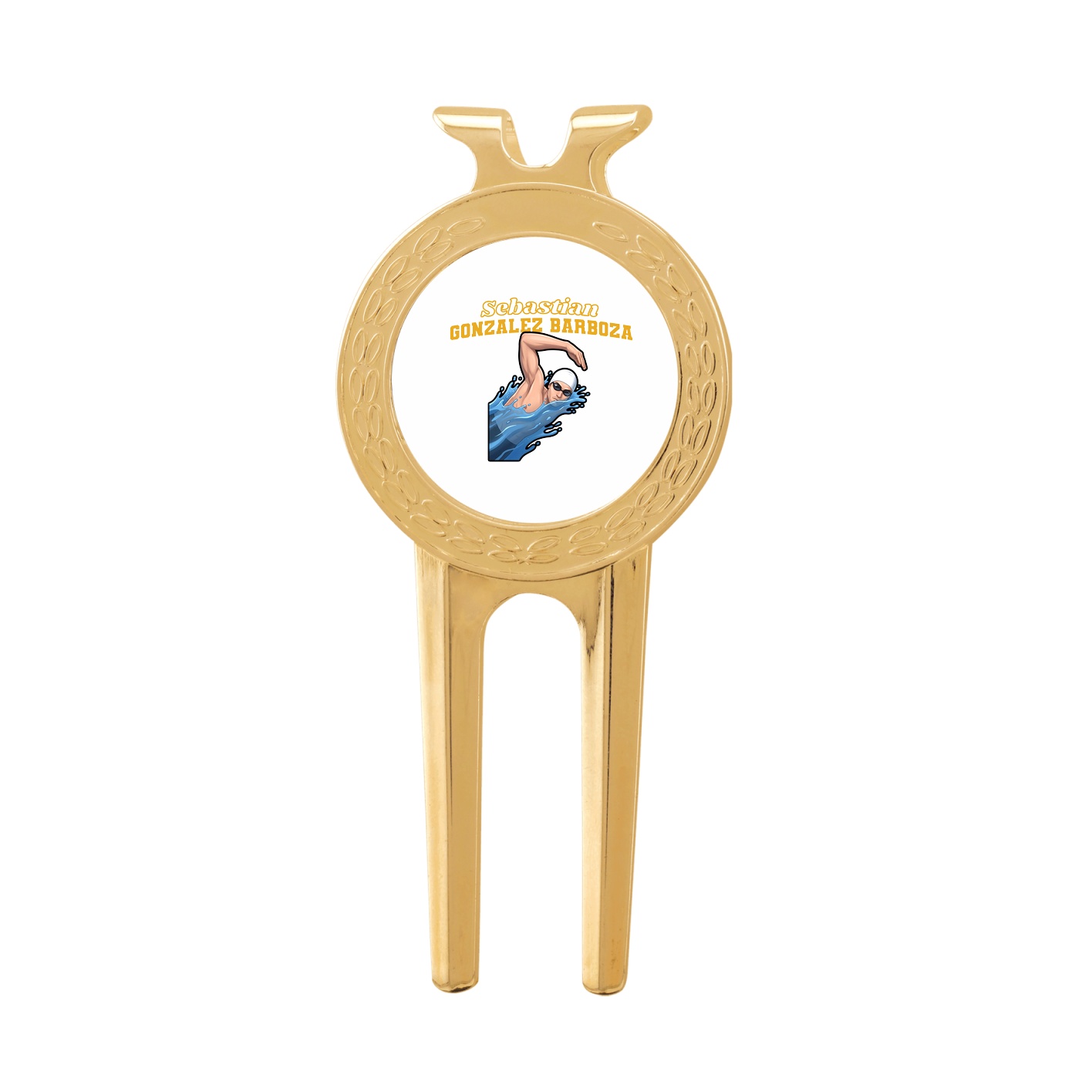 Divot Tool with Ball Marker — Name Arch in Classic