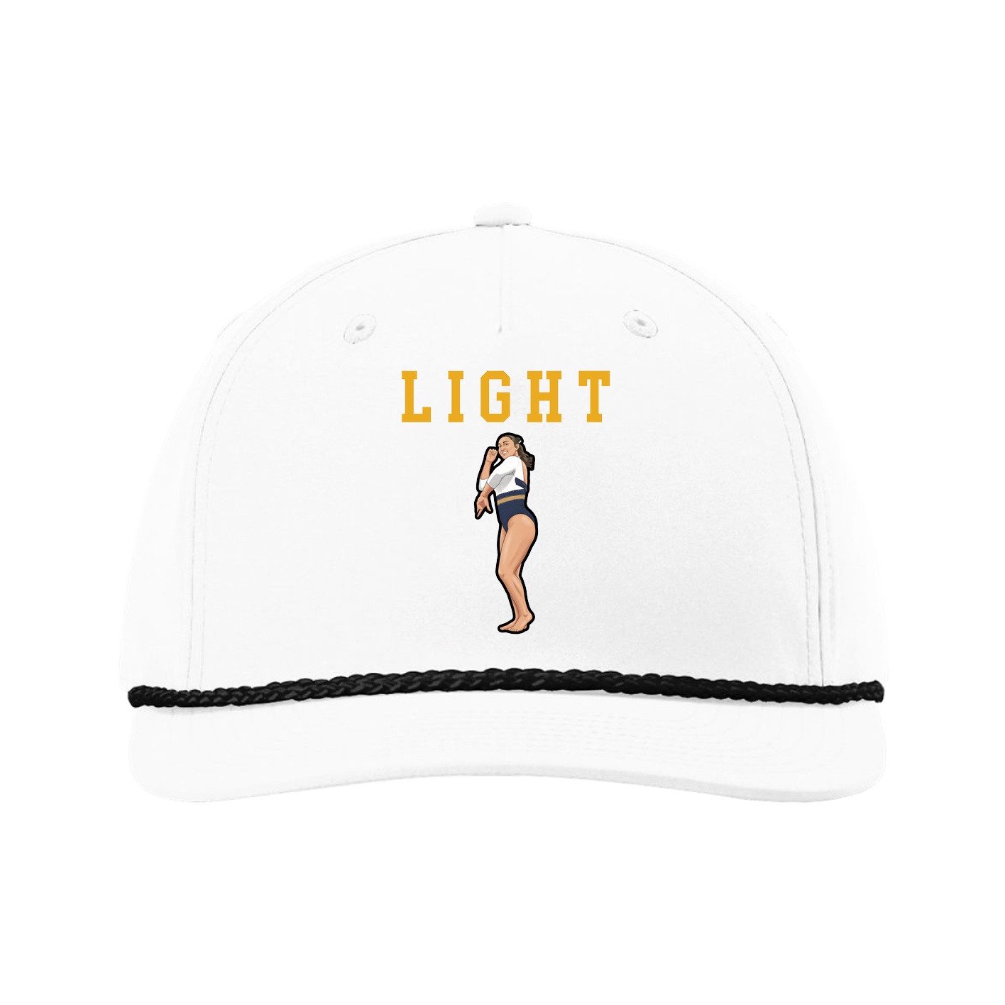 Five-Panel Classic Rope Cap — Shirsey in White