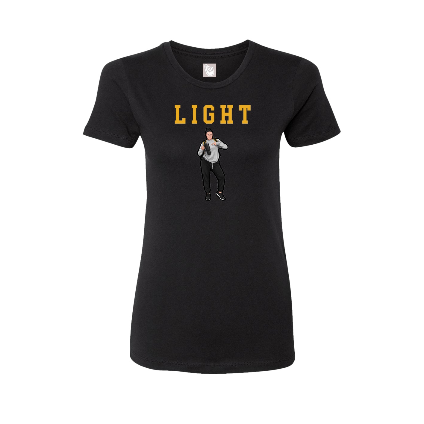 Fitted Women's Tee — Shirsey in Black