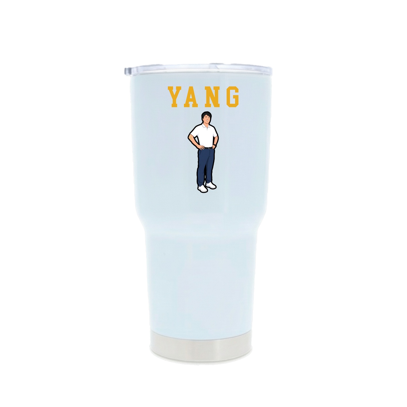 30oz Stainless Steel Tumbler — Shirsey in White