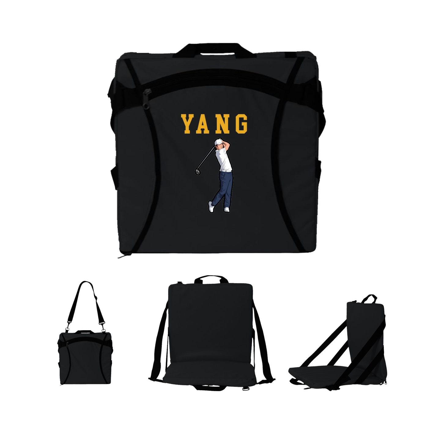 Folding Stadium Seat — Shirsey in Black
