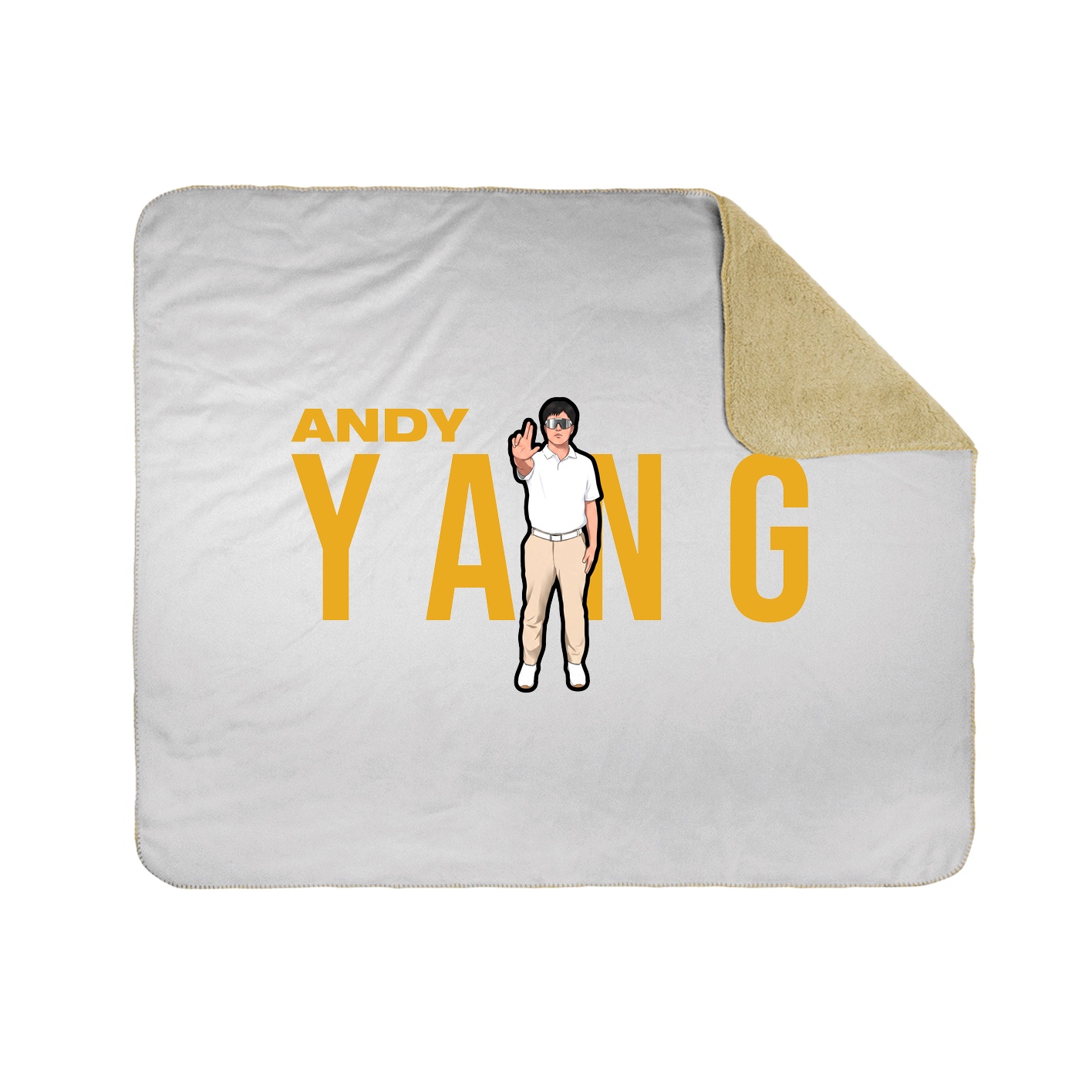 Throw Blanket — Player Name in White