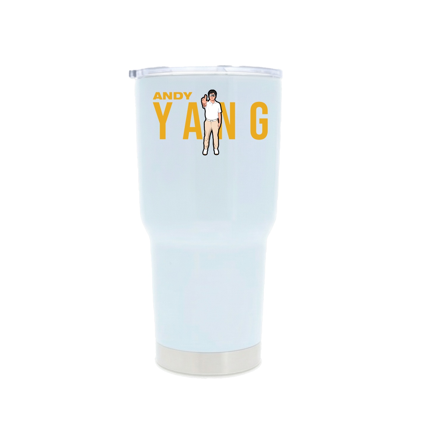 30oz Stainless Steel Tumbler — Player Name in White