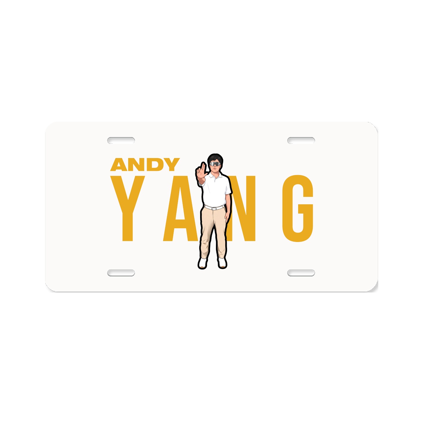 License Plate — Player Name in Classic