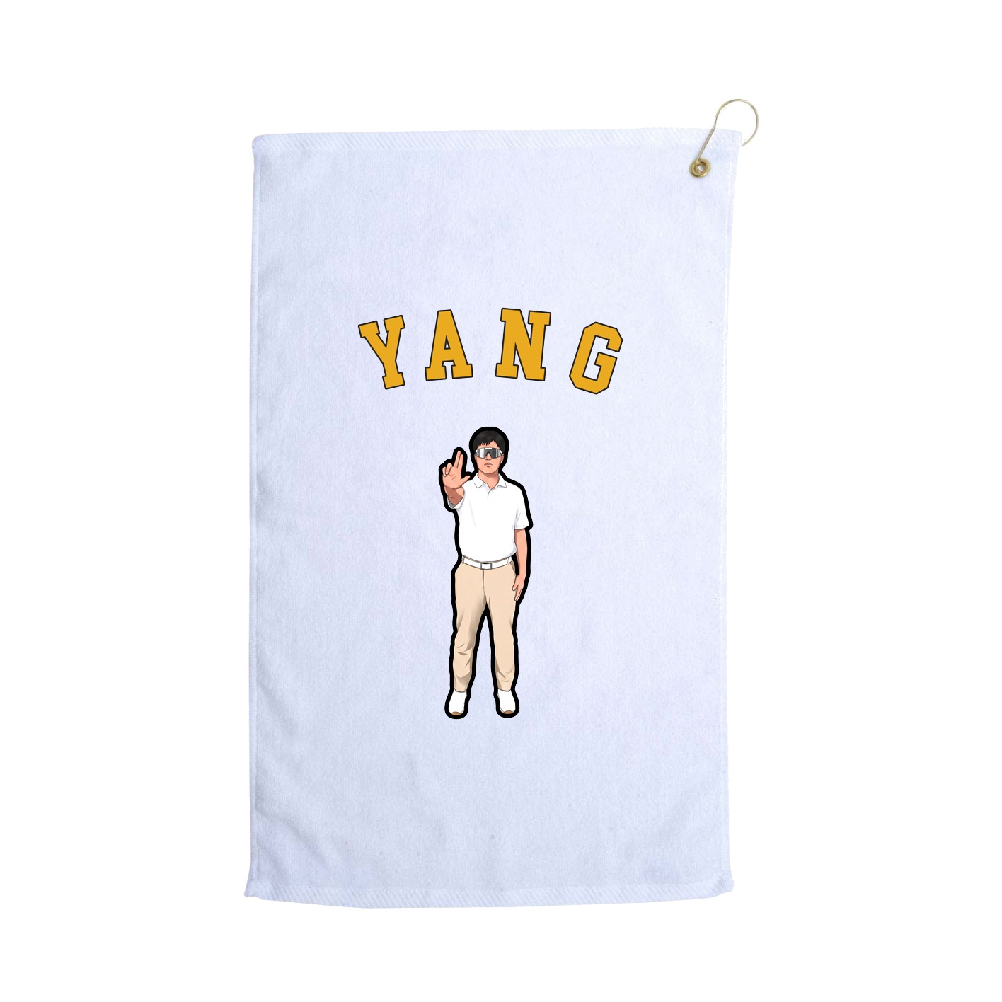 Golf Towel — Shirsey Arch in White