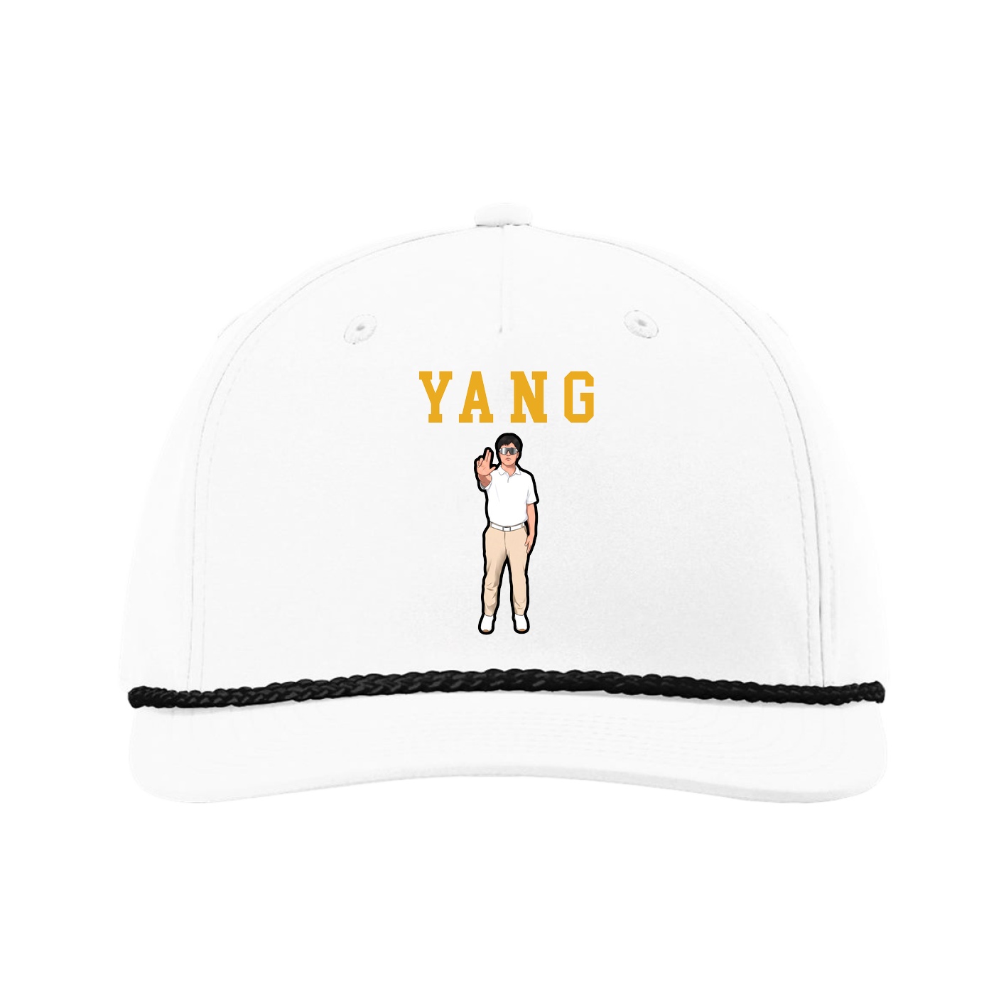 Five-Panel Classic Rope Cap — Shirsey in White