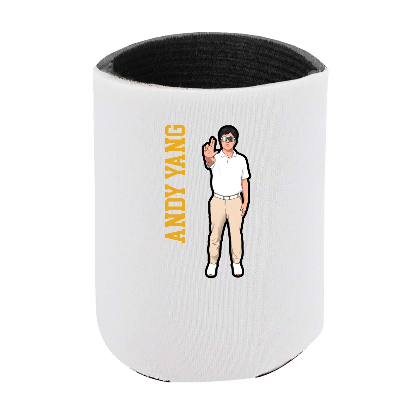 Can Holder — Name Vertical in White