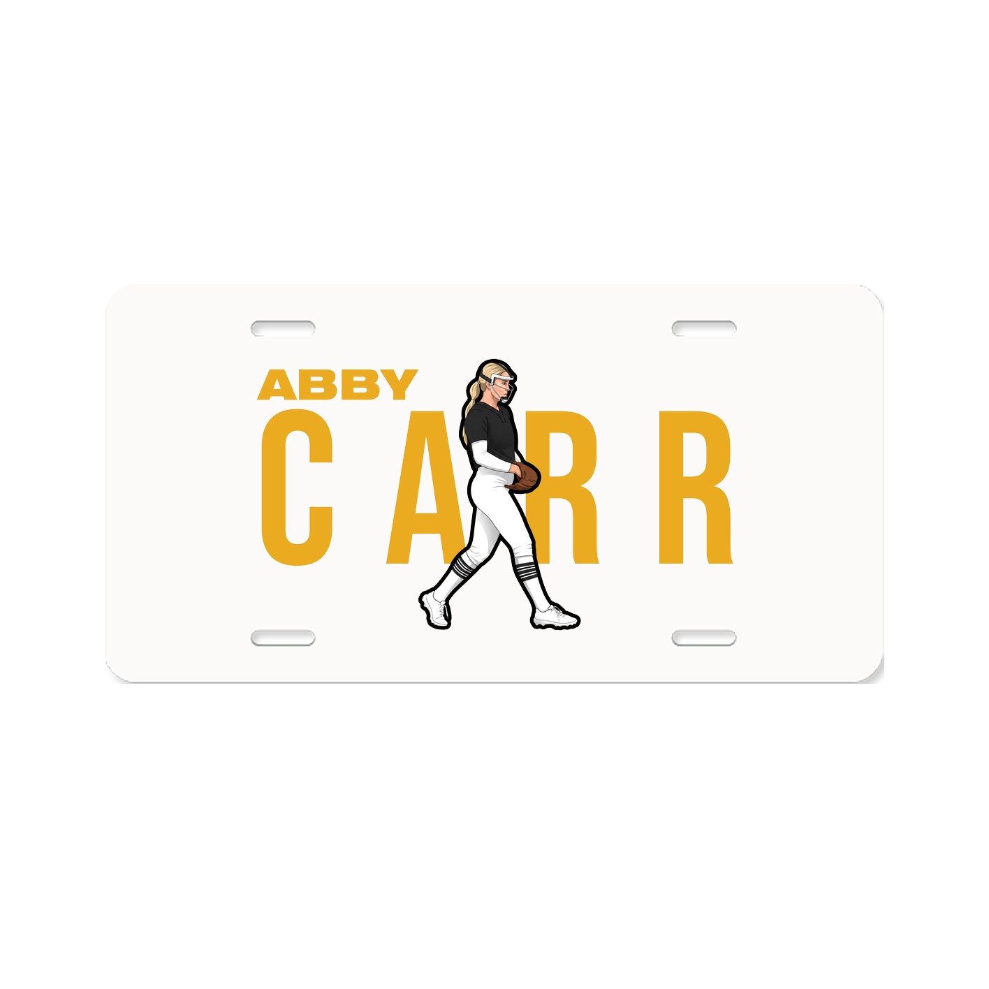 License Plate — Player Name in Classic