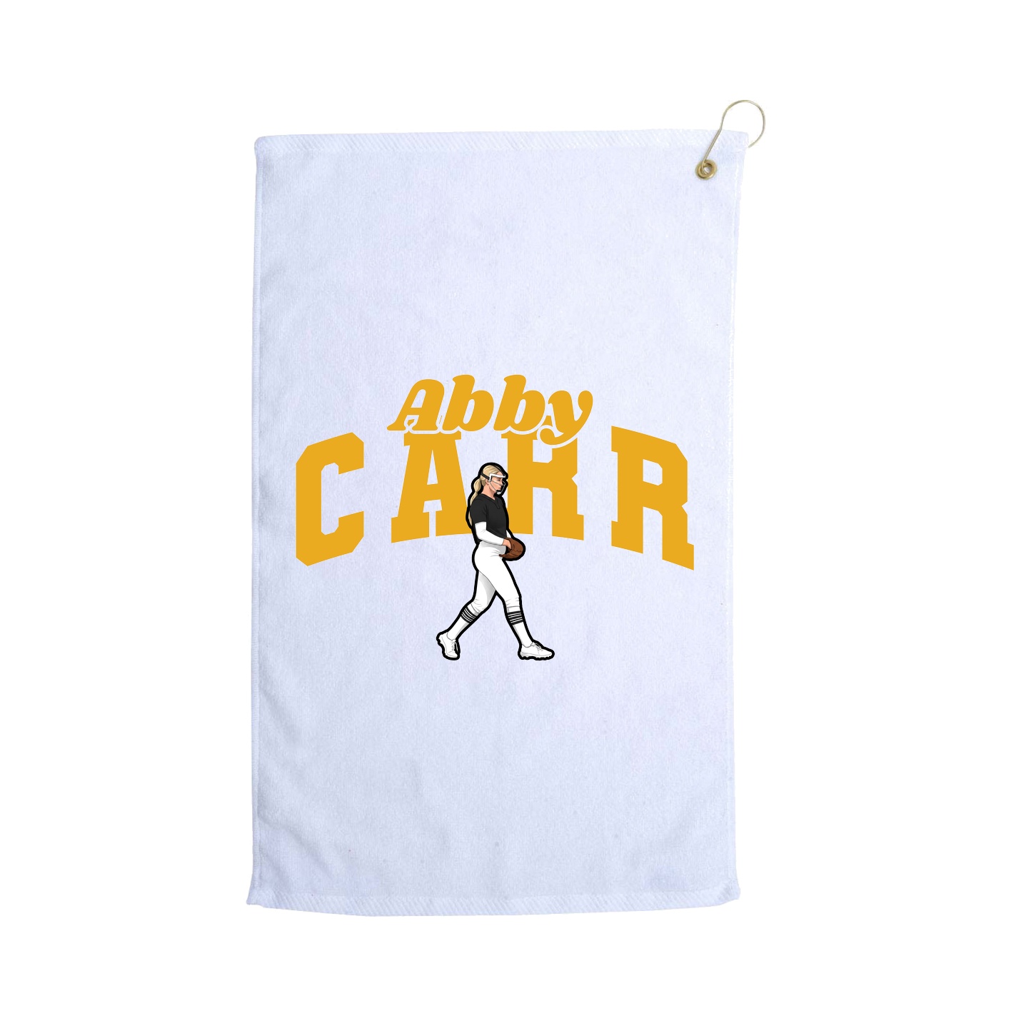 Golf Towel — Signature Arch in White