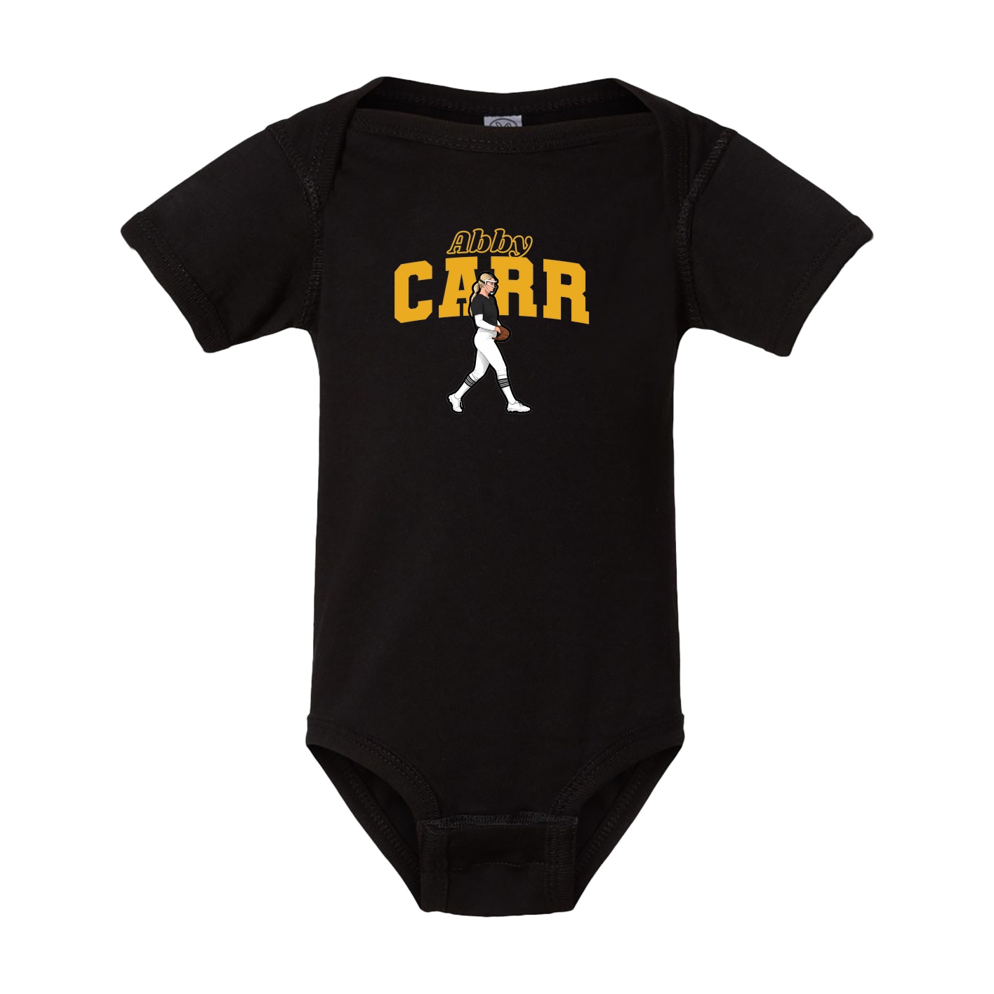 Baby Onesie — Name Arch in Black