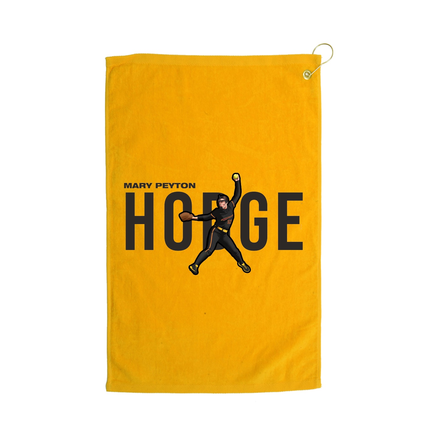 Golf Towel — Player Name in Gold