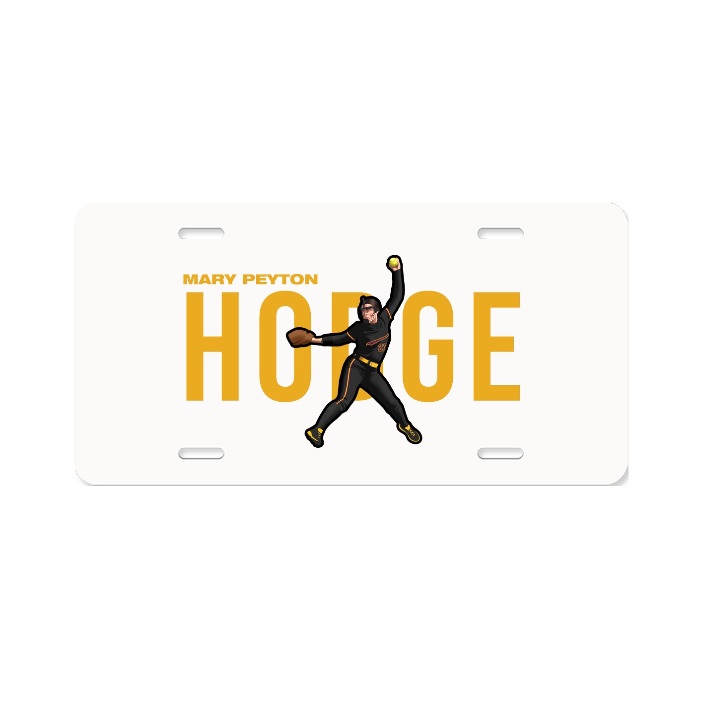 License Plate — Player Name in Classic