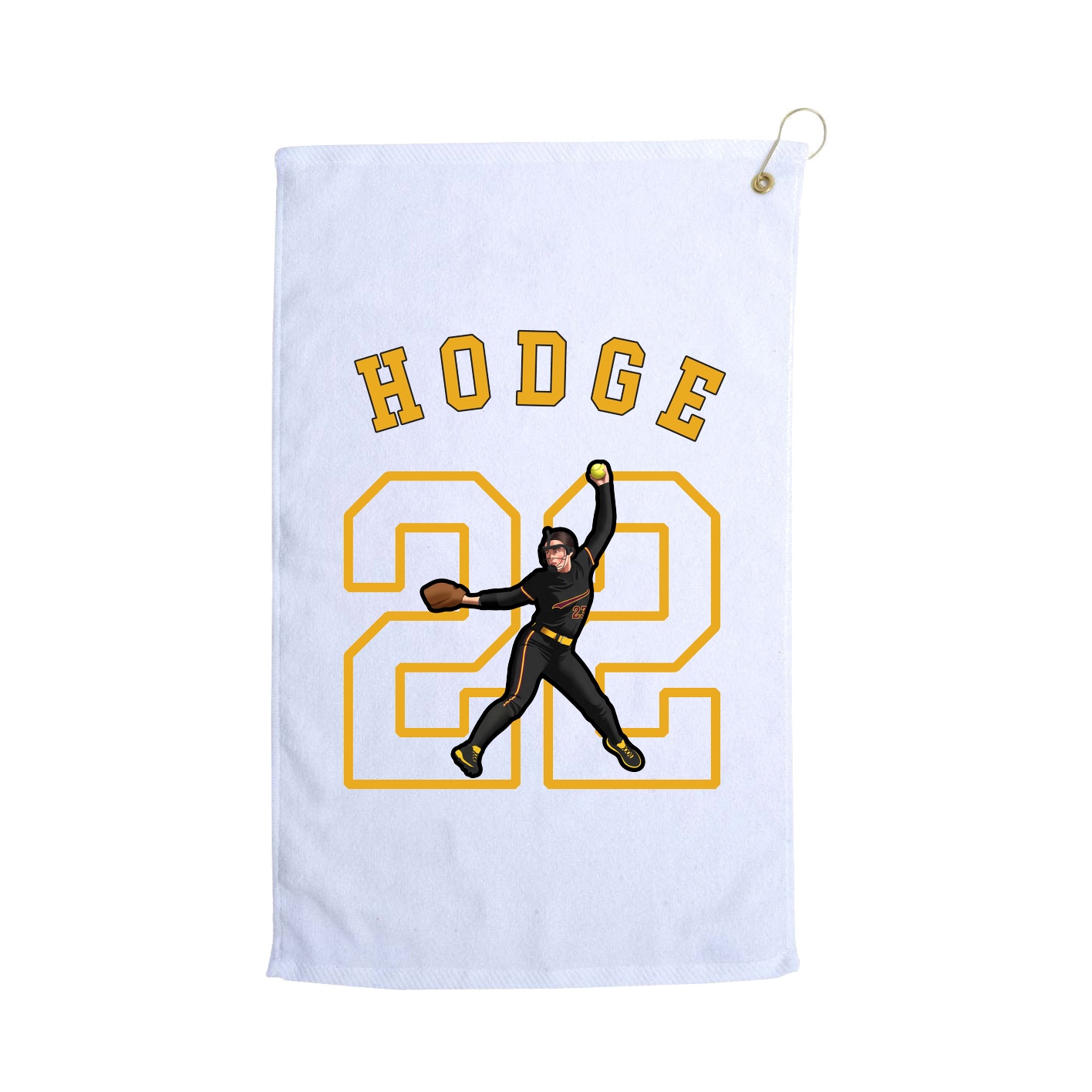 Golf Towel — Shirsey Arch in White