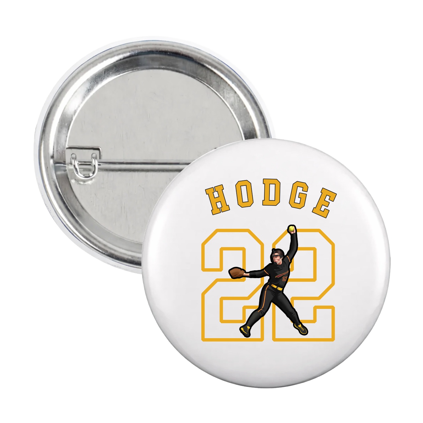 Game Day Button — Shirsey Arch in White