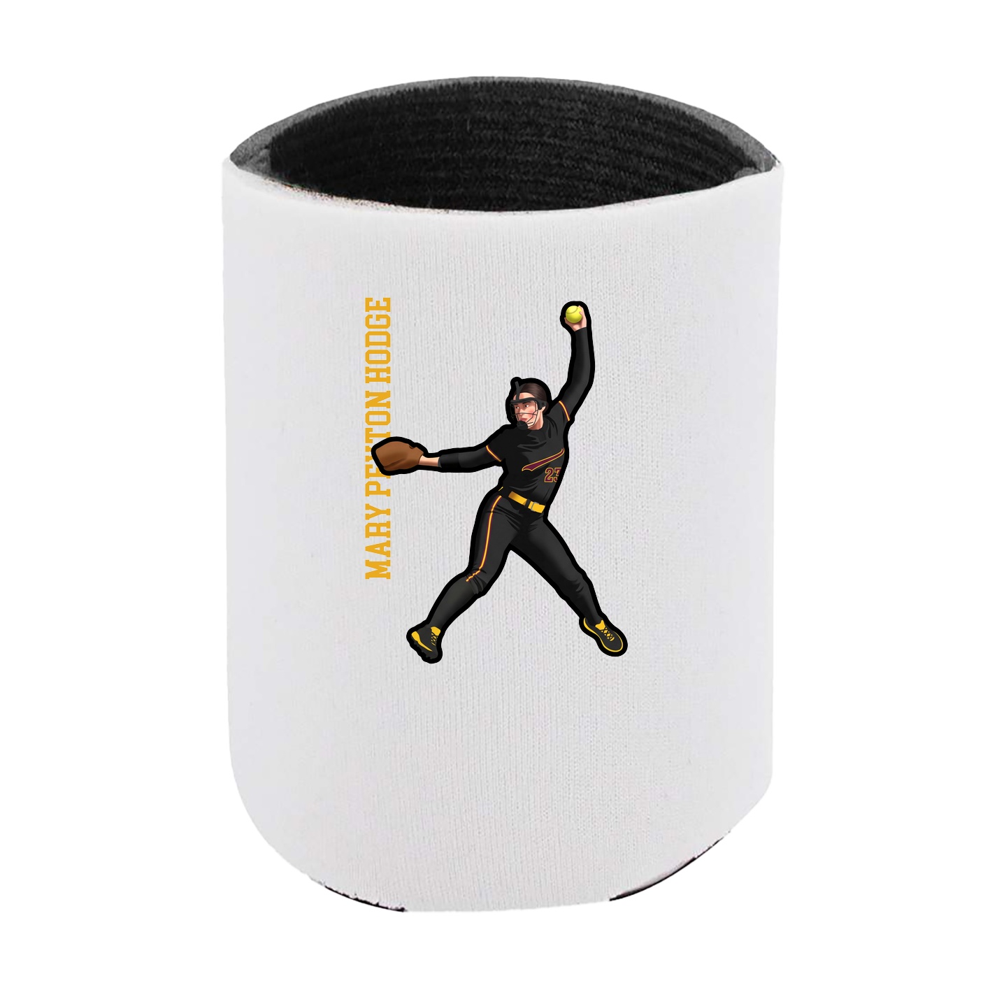 Can Holder — Name Vertical in White