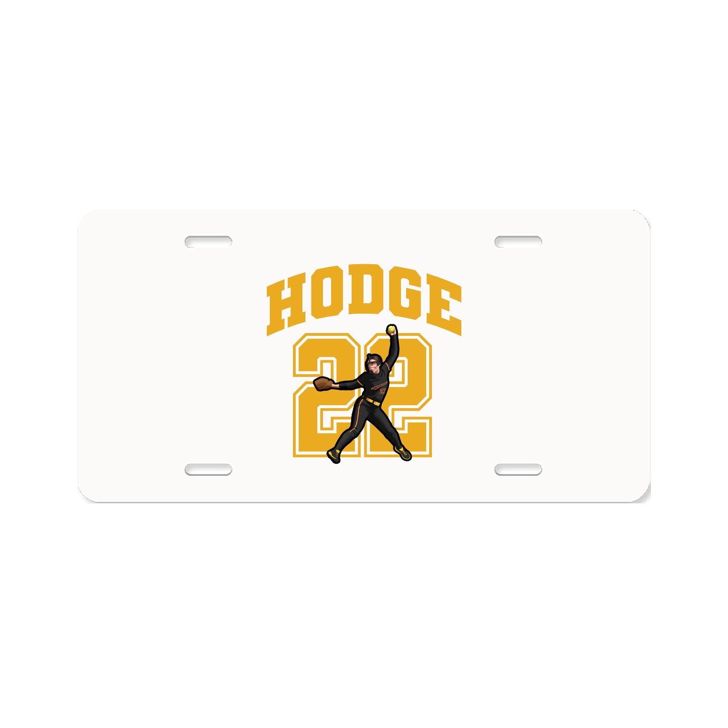 License Plate — Number in Classic