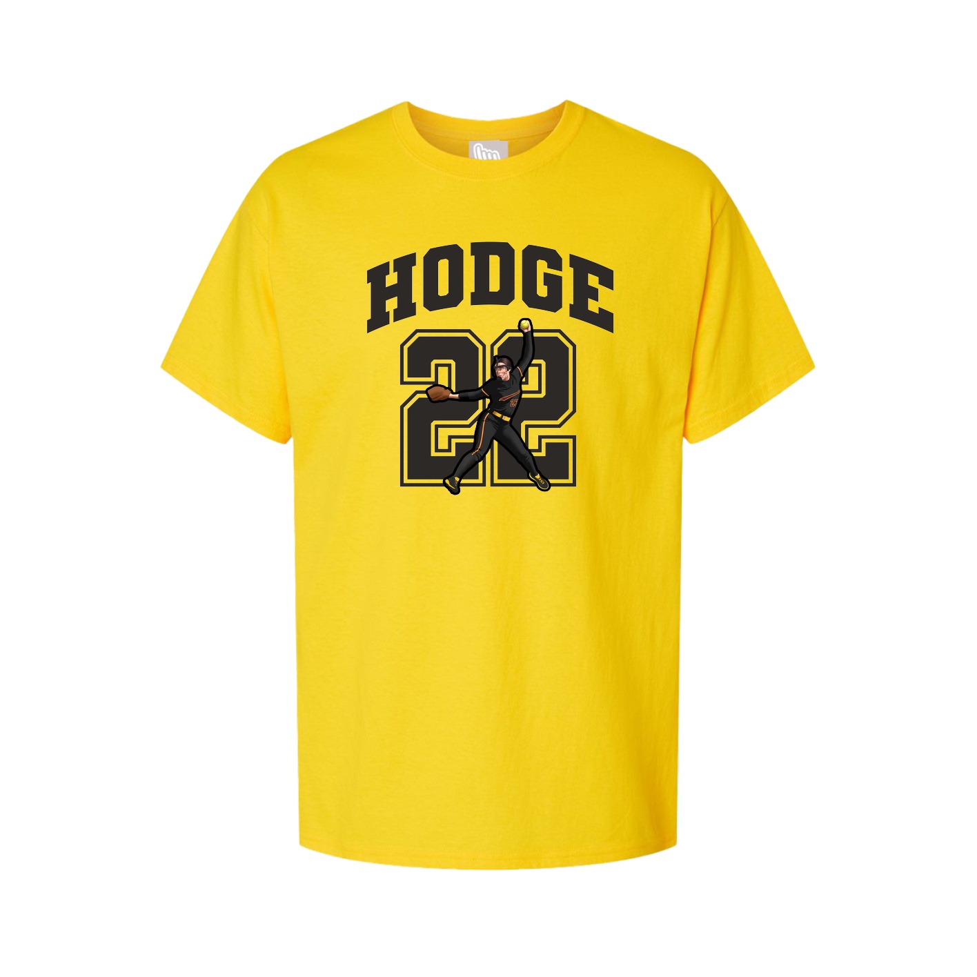 Youth Tee — Number in Gold