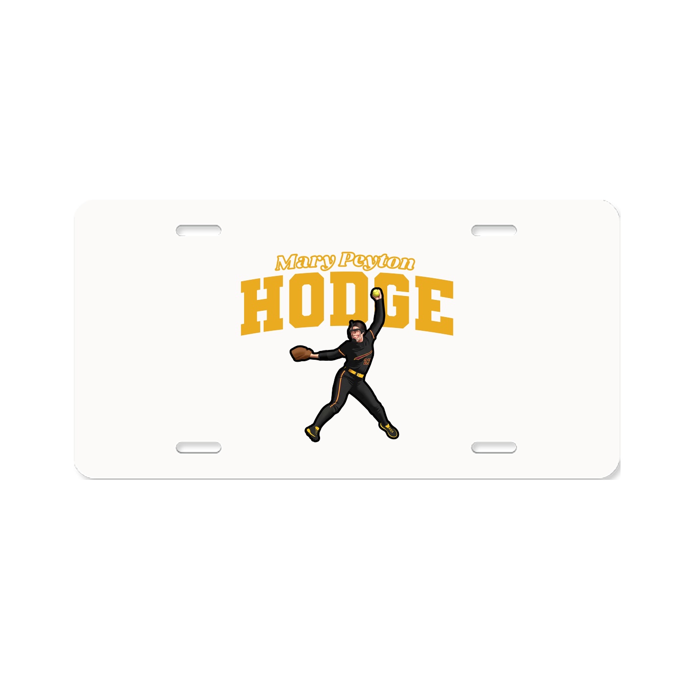 License Plate — Name Arch in Classic