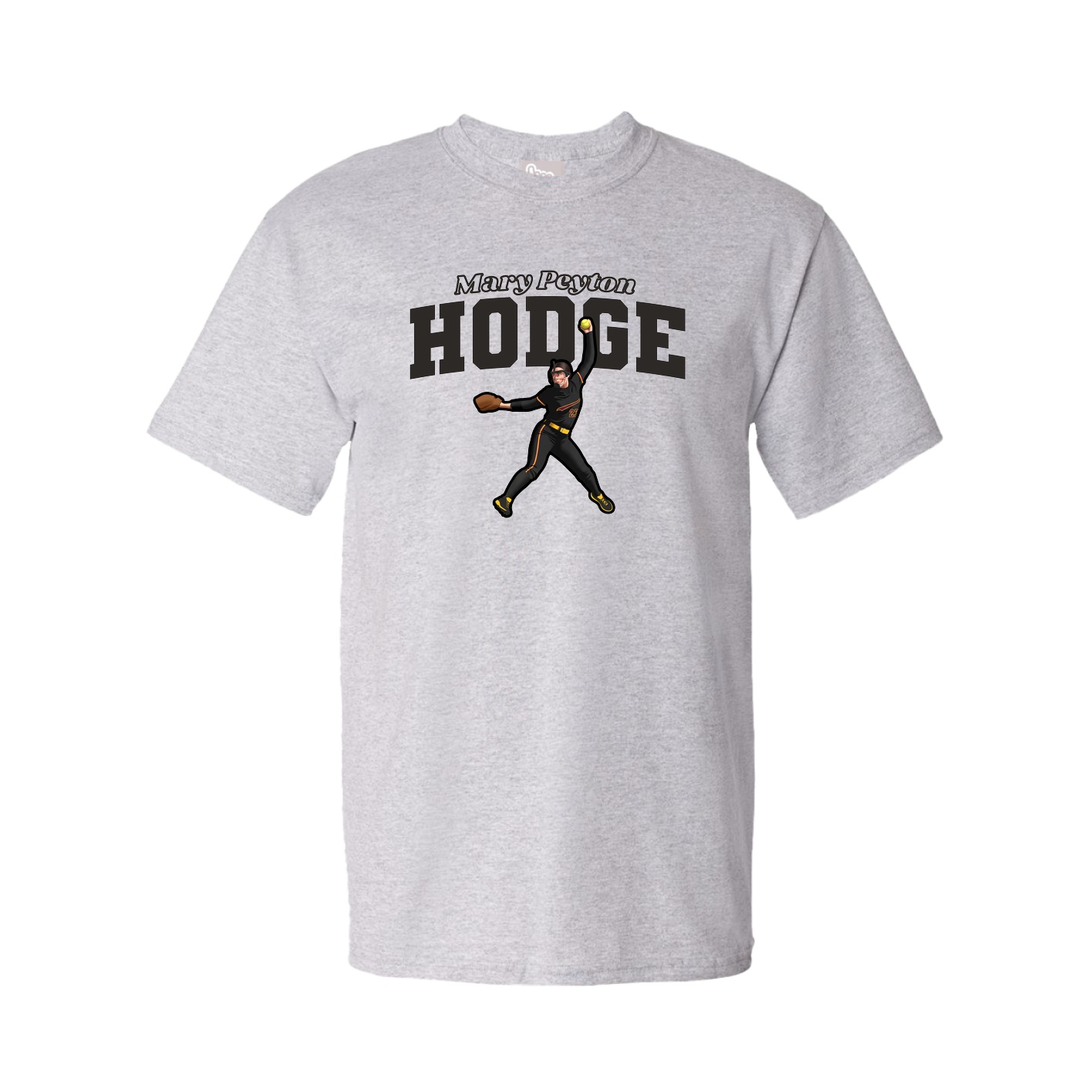 Youth Tee — Name Arch in Grey