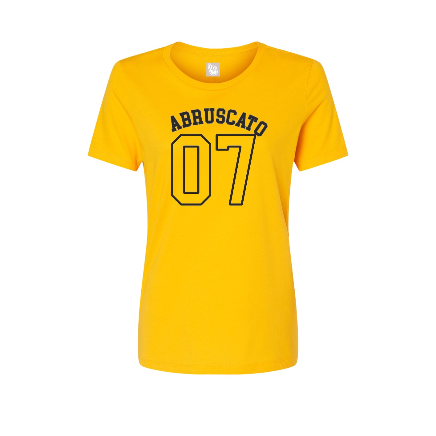 Fitted Women's Tee — Shirsey Arch in Gold