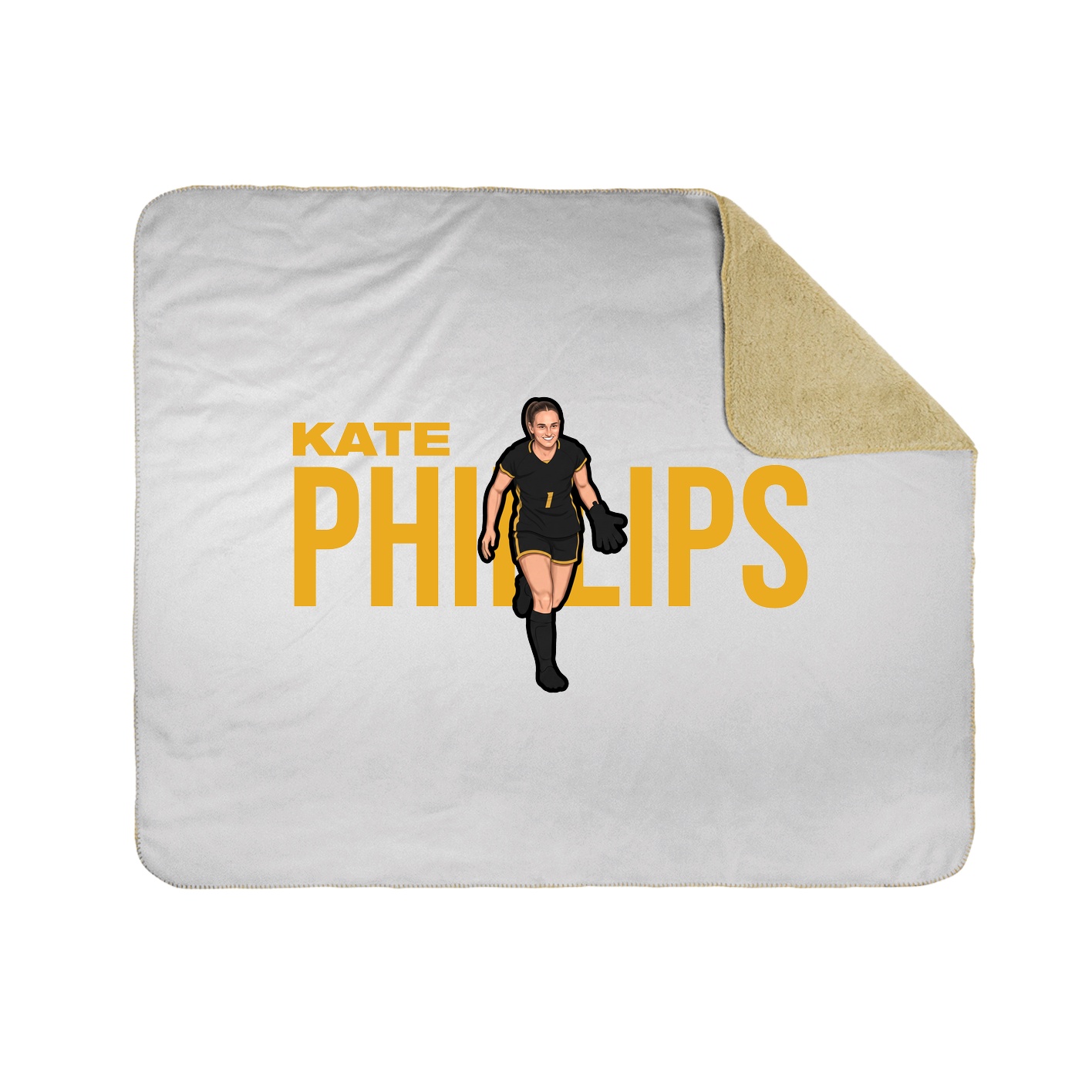 Throw Blanket — Player Name in White