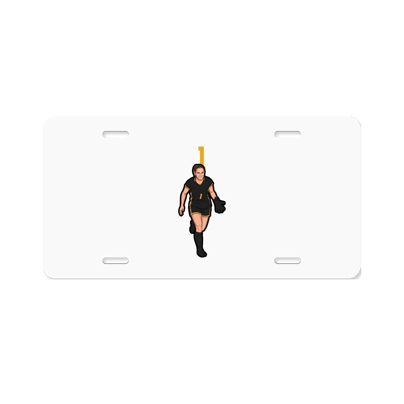 License Plate — Number Top in Classic