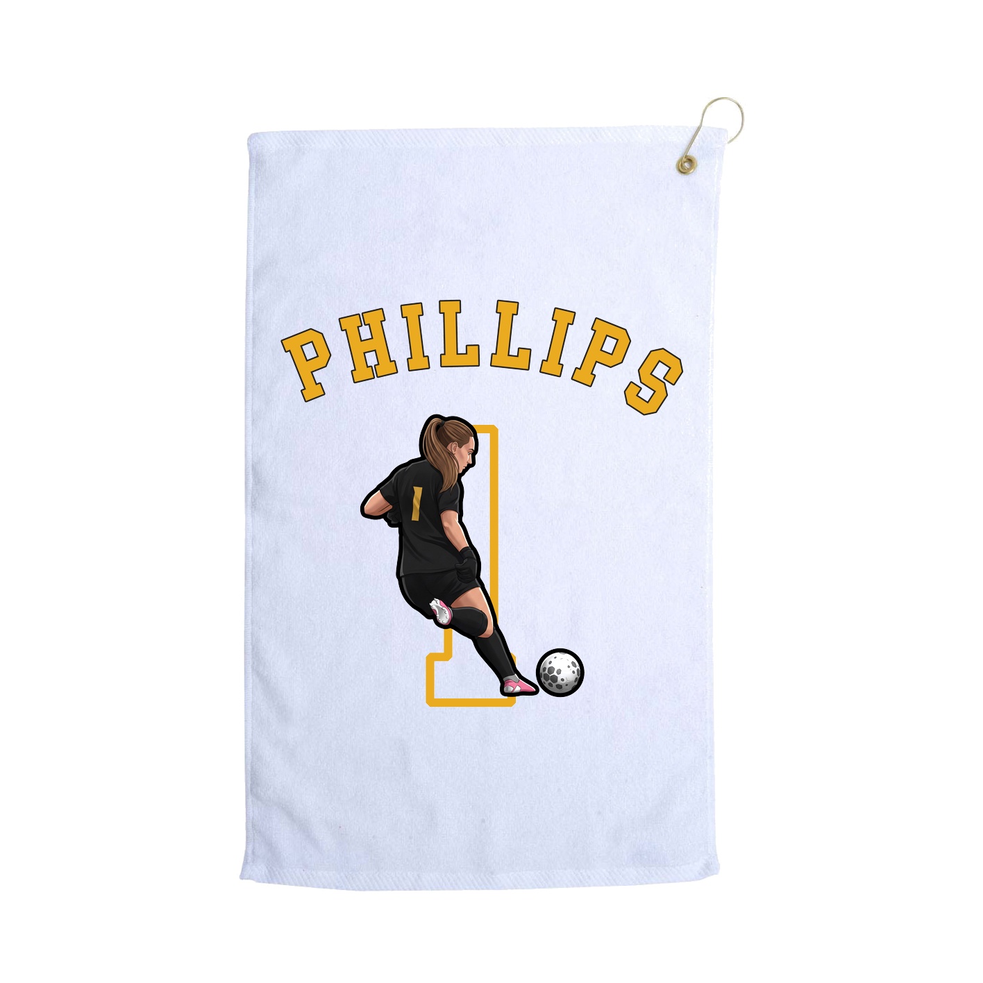 Golf Towel — Shirsey Arch in White