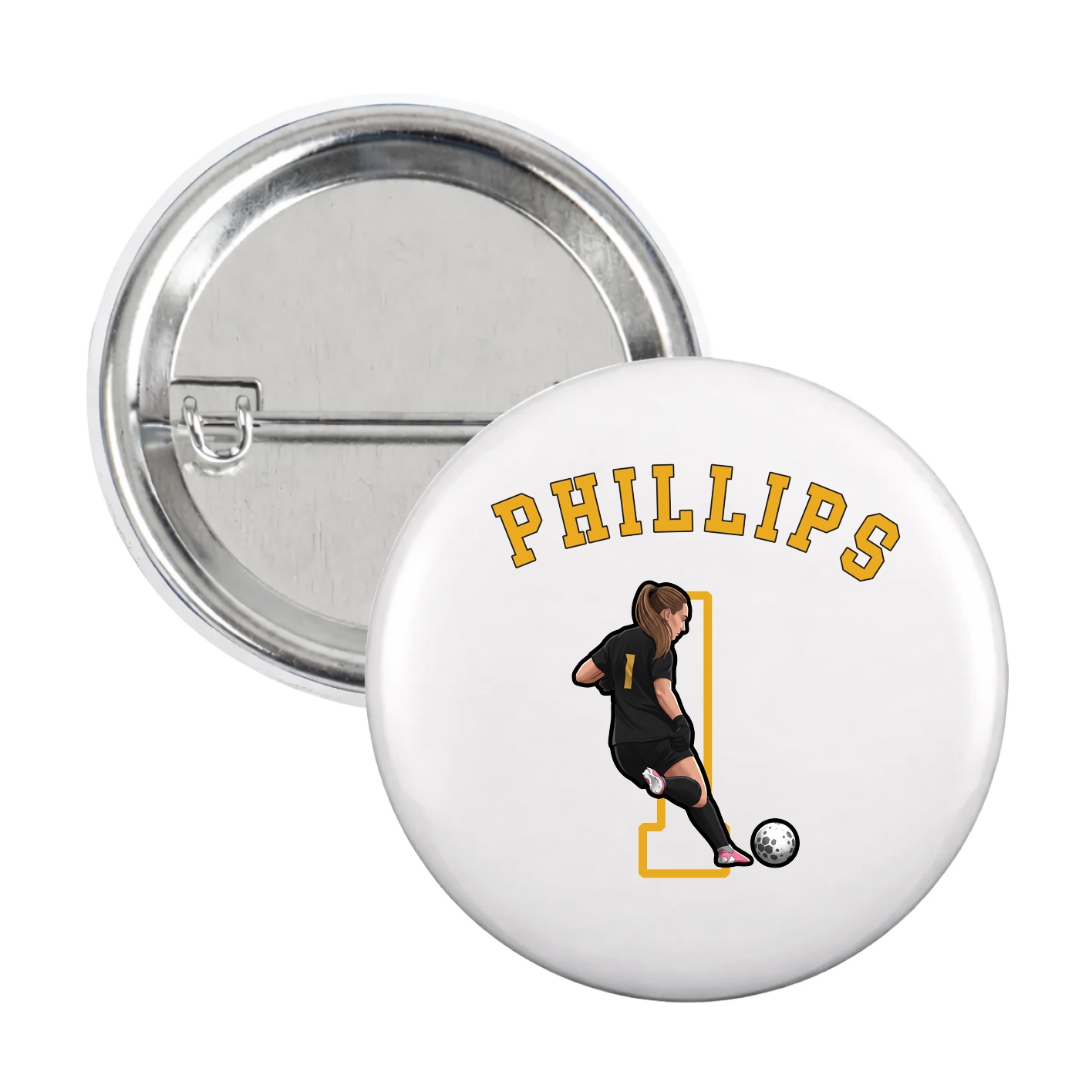 Game Day Button — Shirsey Arch in White