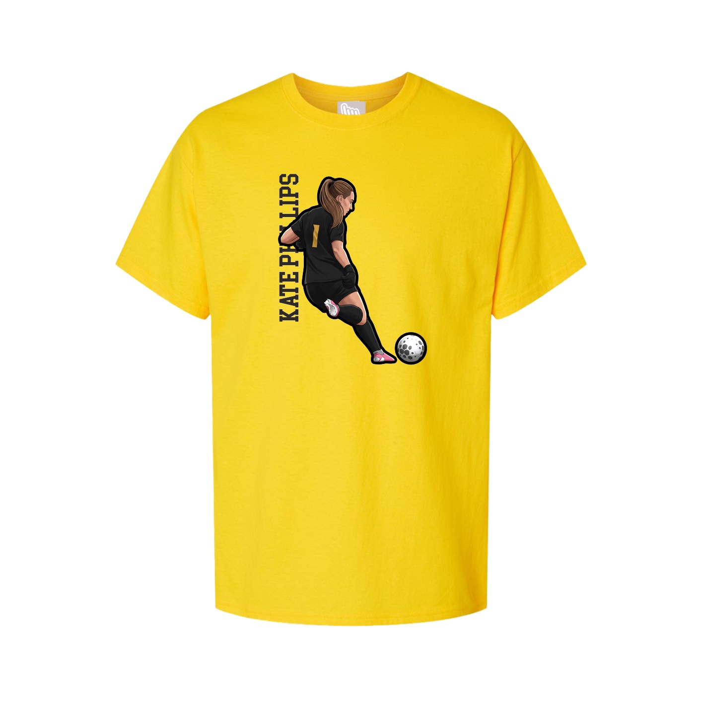 Tee — Name Vertical in Gold