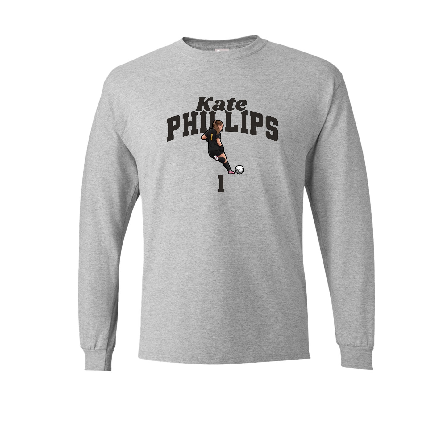 Long Sleeve Tee — Signature Arch in Grey