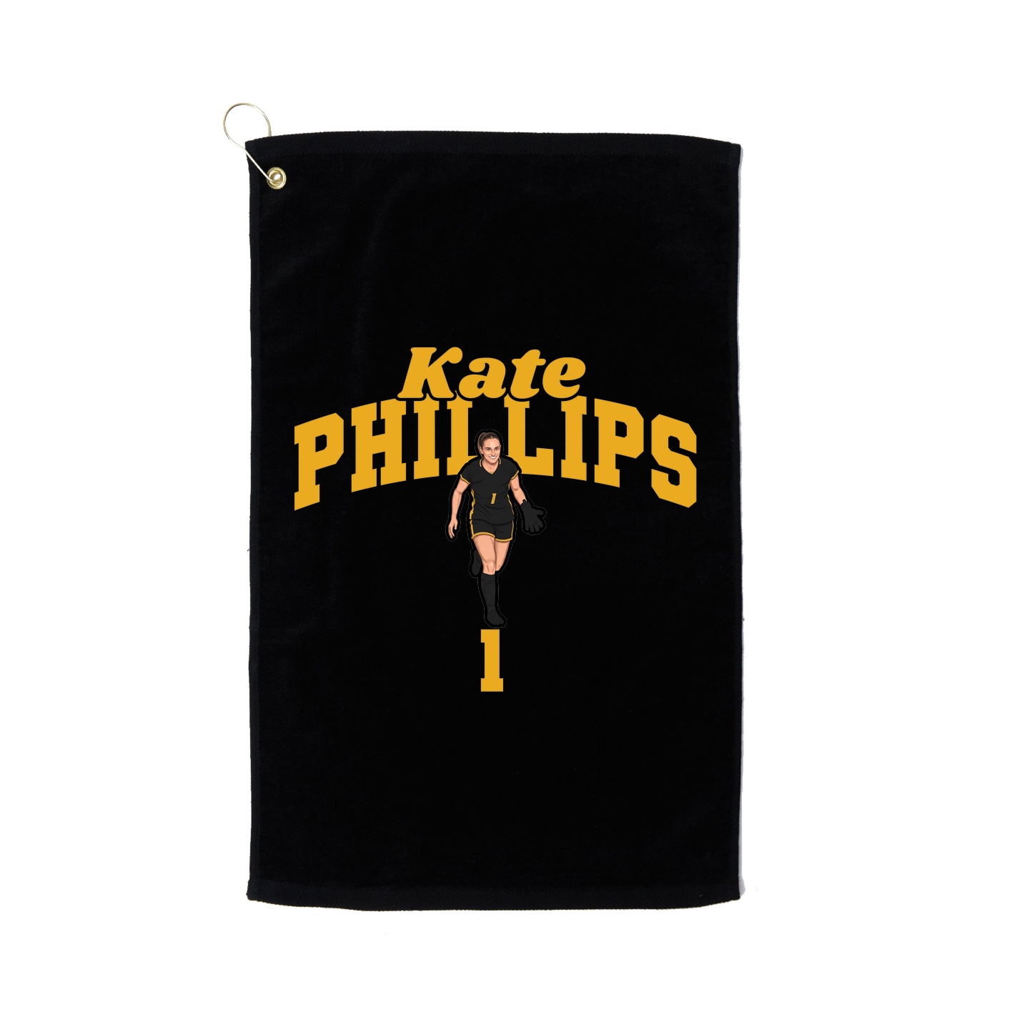 Golf Towel — Signature Arch in Black
