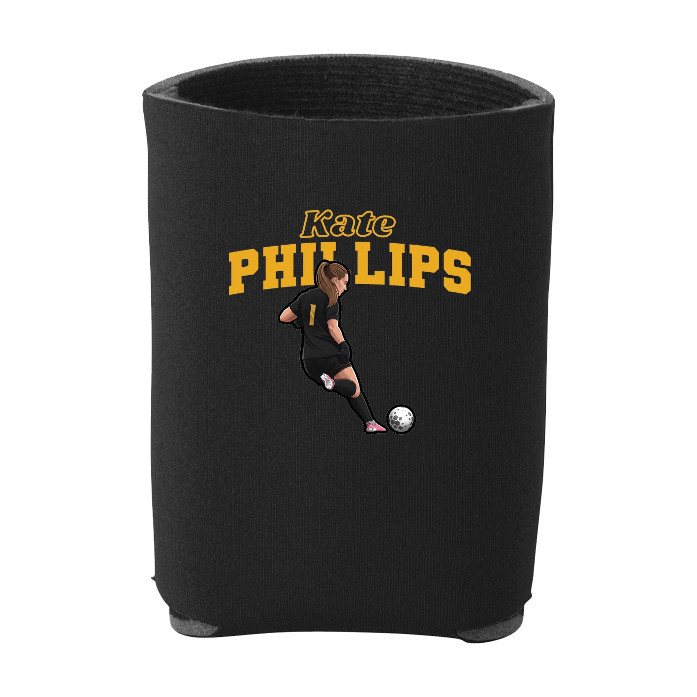 Can Holder — Name Arch in Black