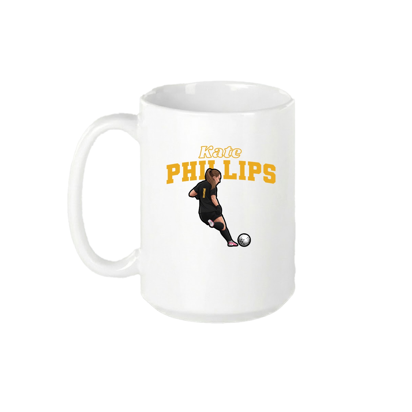 15oz Coffee Mug — Name Arch in White