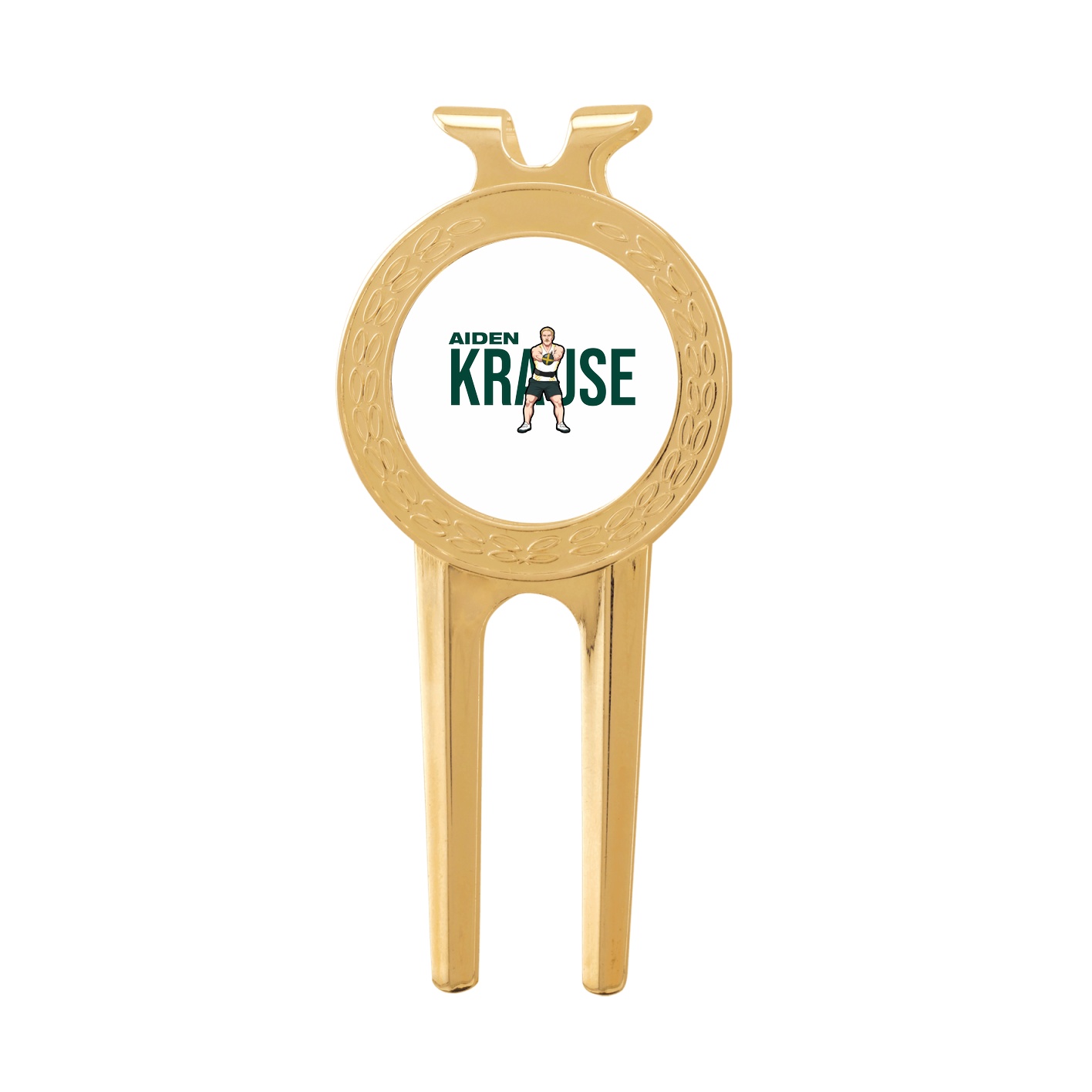 Divot Tool with Ball Marker — Player Name in Classic