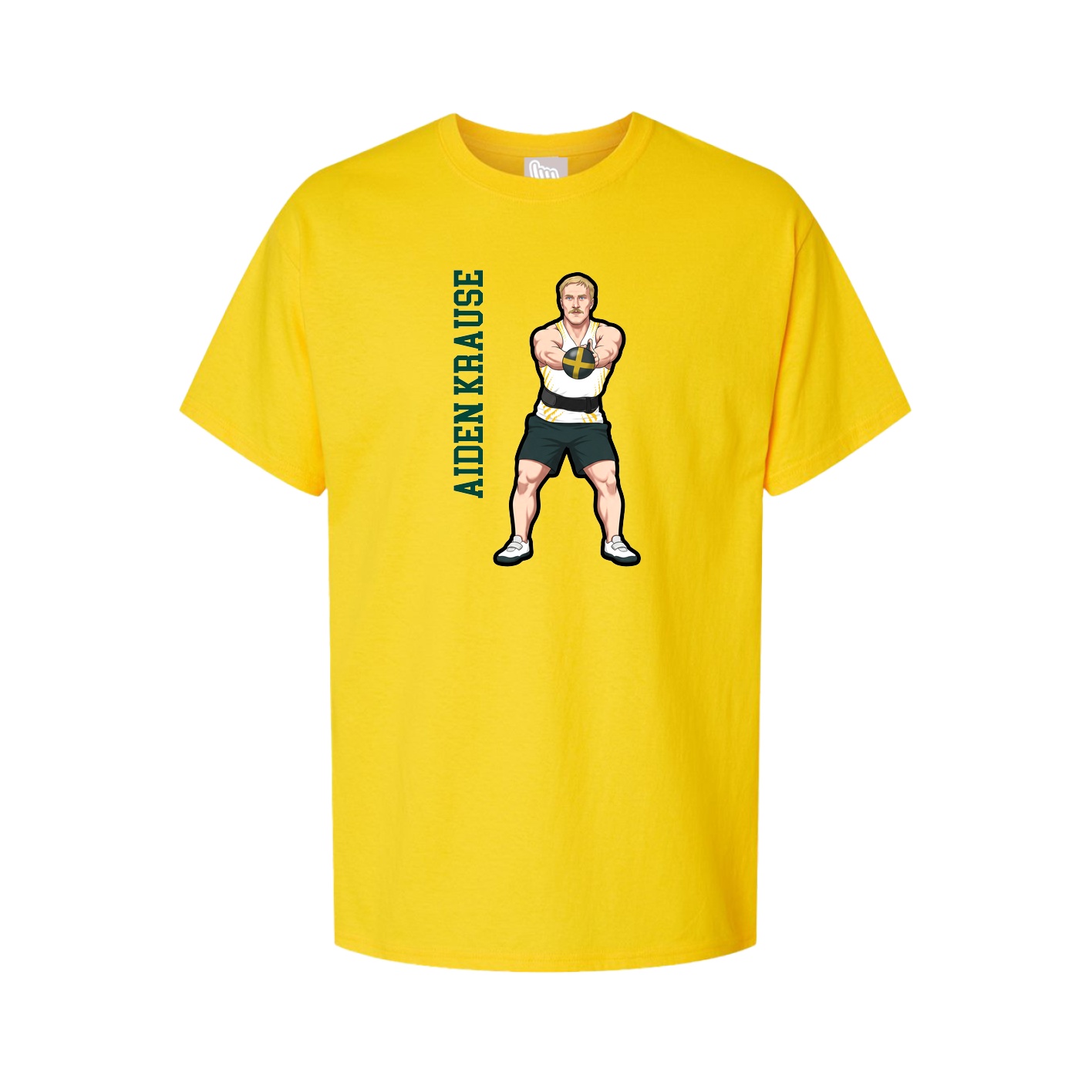 Tee — Name Vertical in Gold
