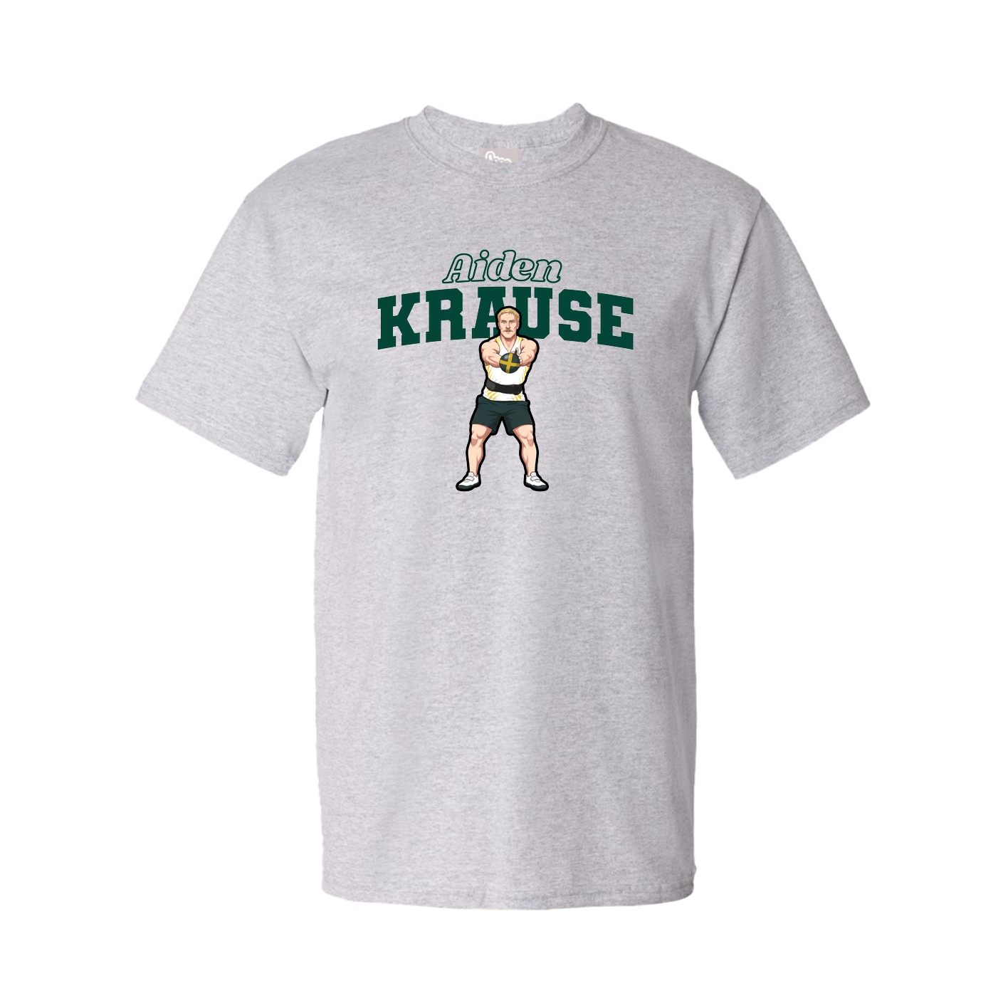 Youth Tee — Name Arch in Grey