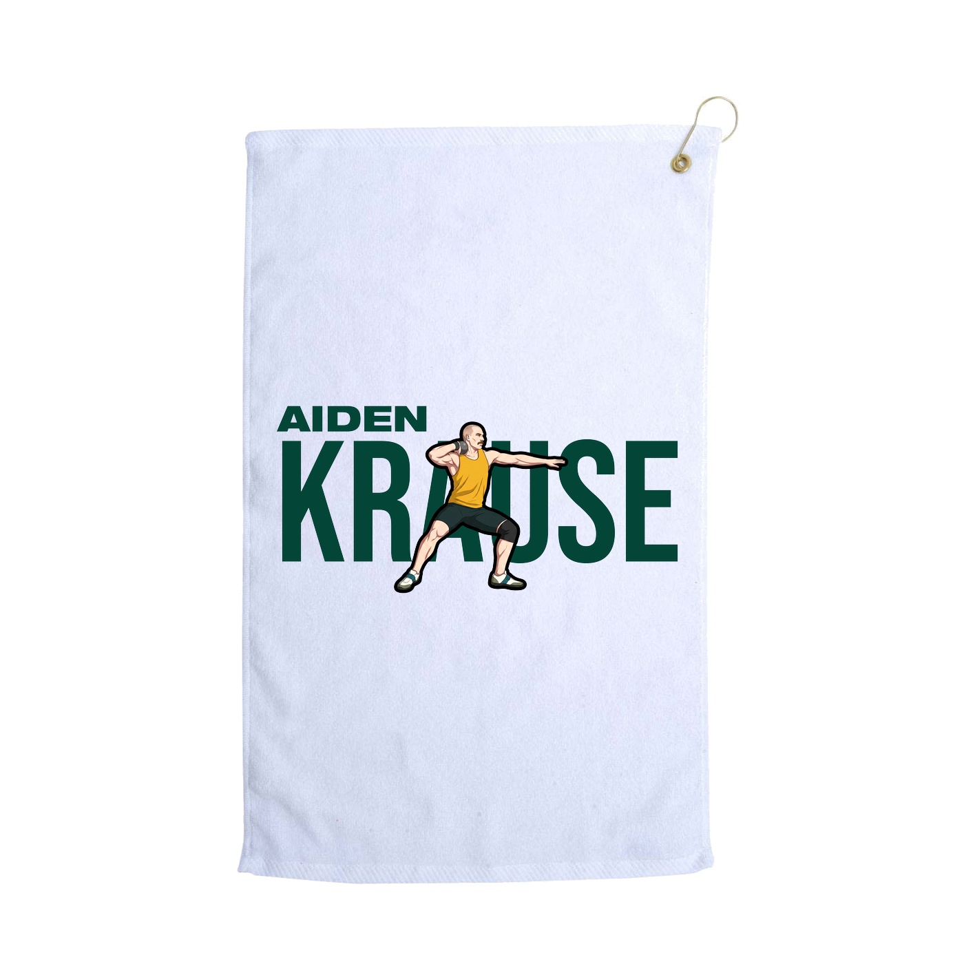 Golf Towel — Player Name in White