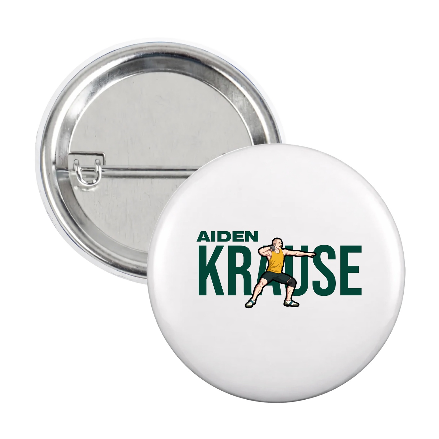 Game Day Button — Player Name in White