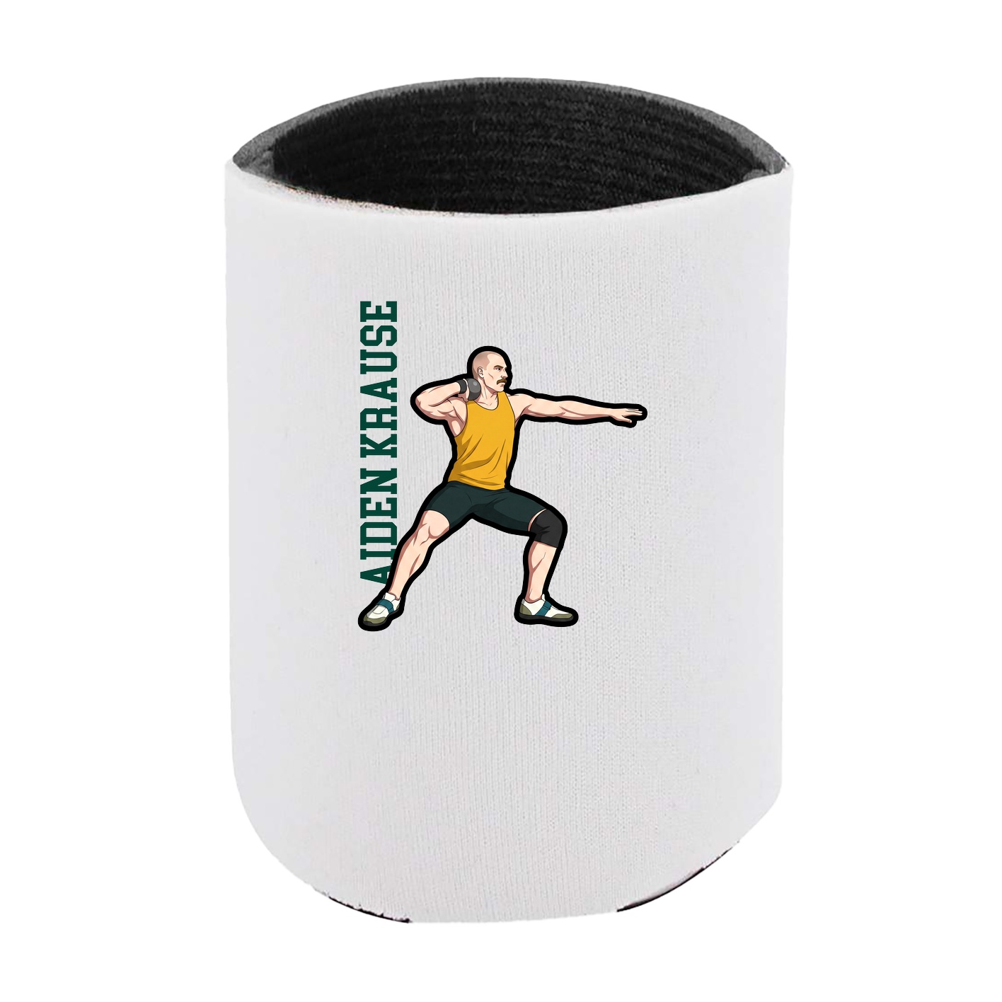 Can Holder — Name Vertical in White