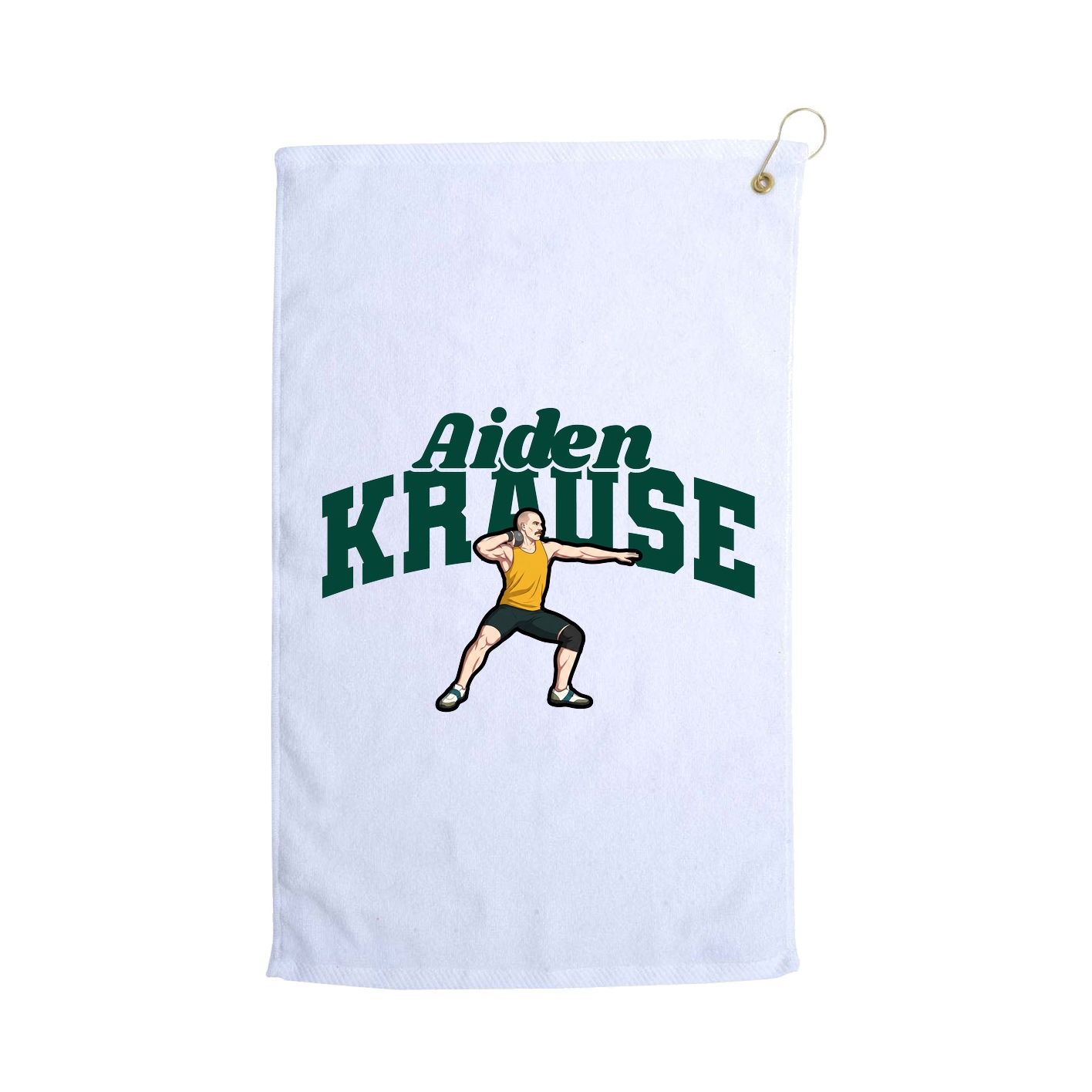 Golf Towel — Signature Arch in White
