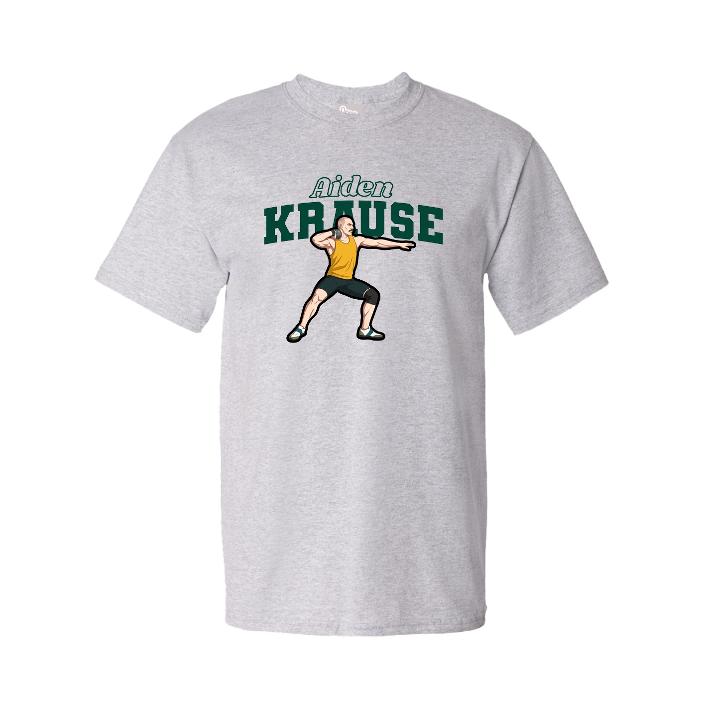 Youth Tee — Name Arch in Grey
