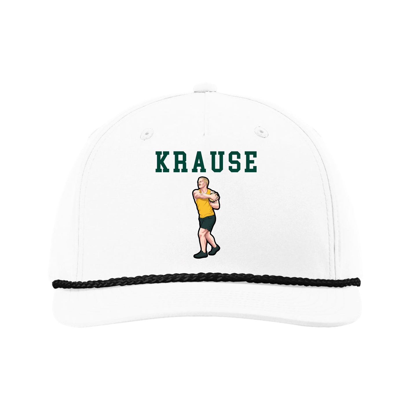 Five-Panel Classic Rope Cap — Shirsey in White