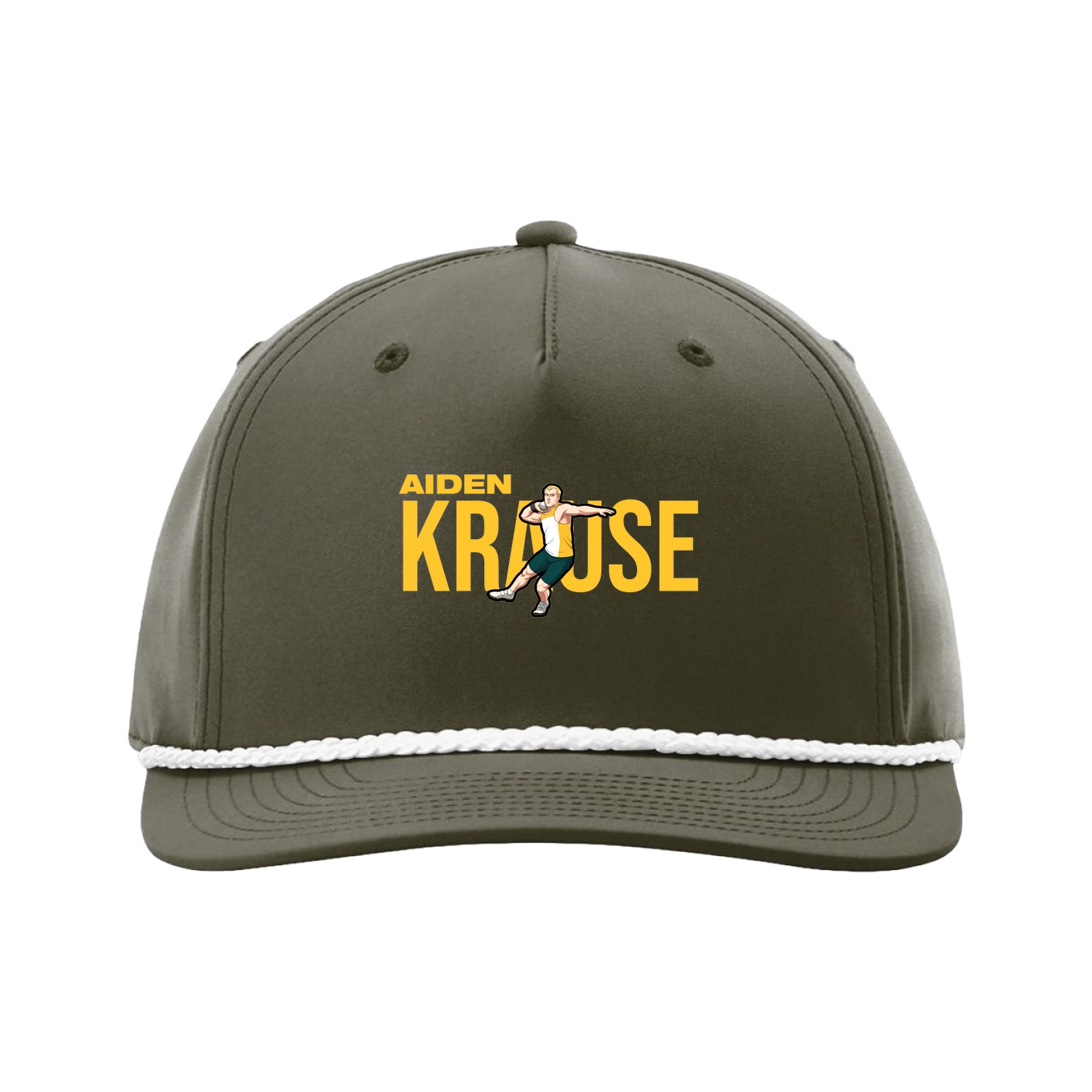 Five-Panel Classic Rope Cap — Player Name in Green
