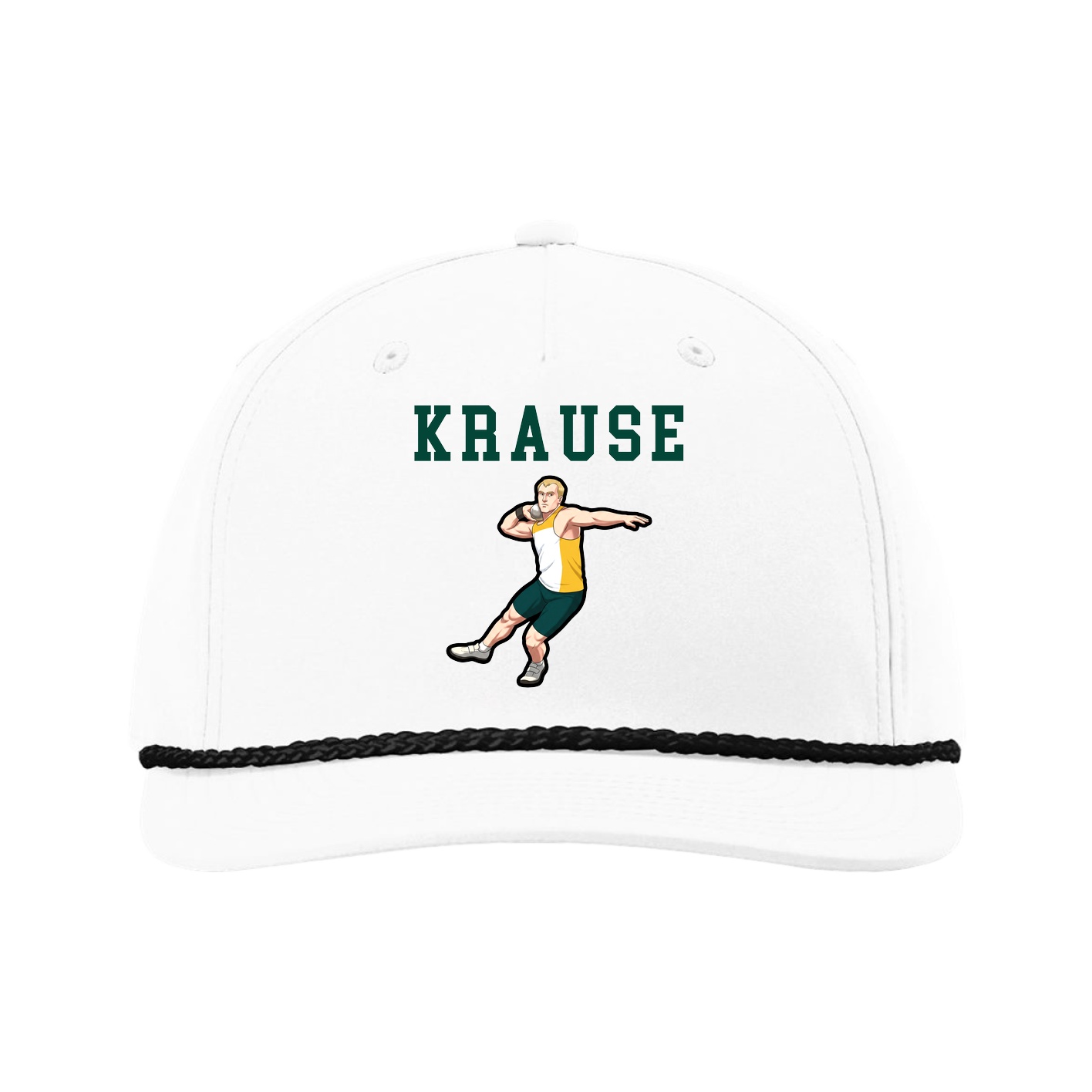 Five-Panel Classic Rope Cap — Shirsey in White