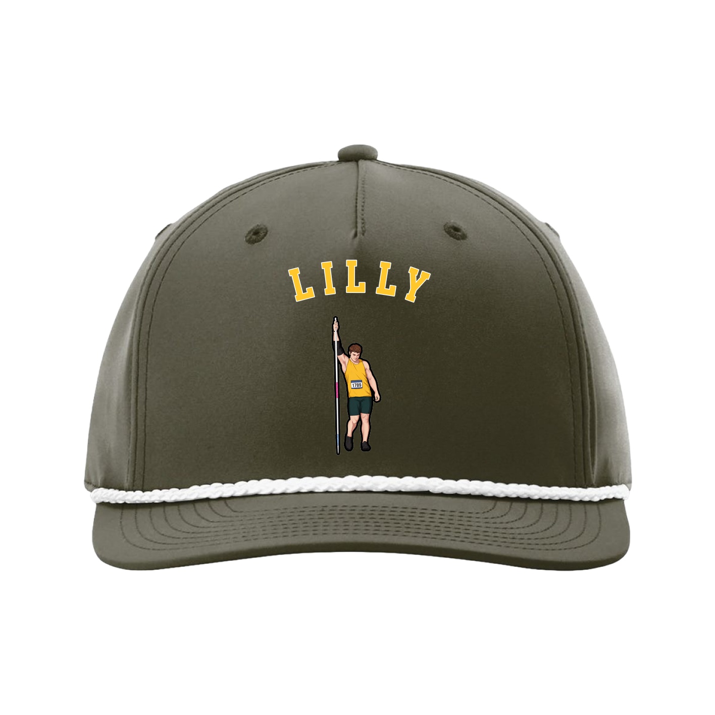 Five-Panel Classic Rope Cap — Shirsey Arch in Green