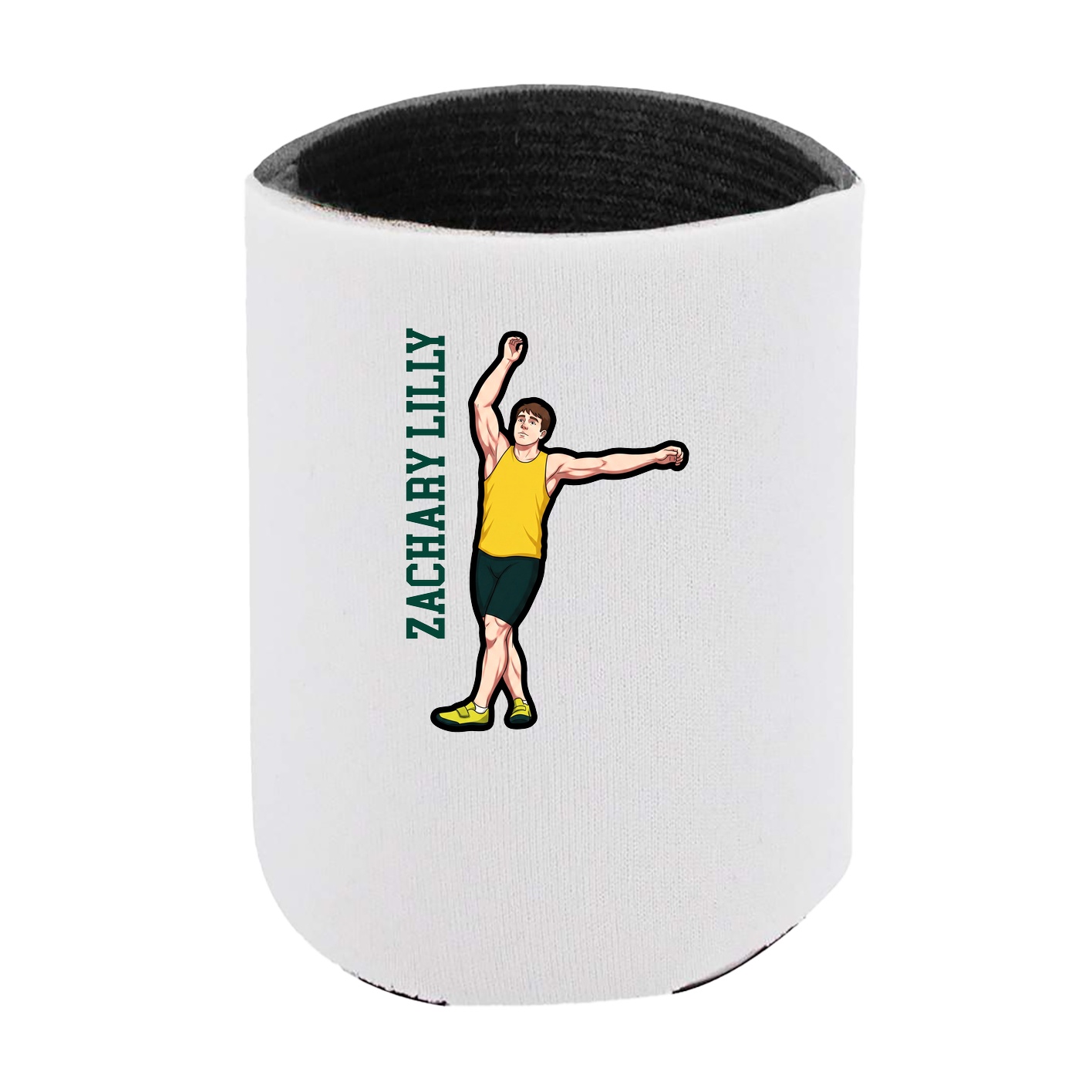 Can Holder — Name Vertical in White
