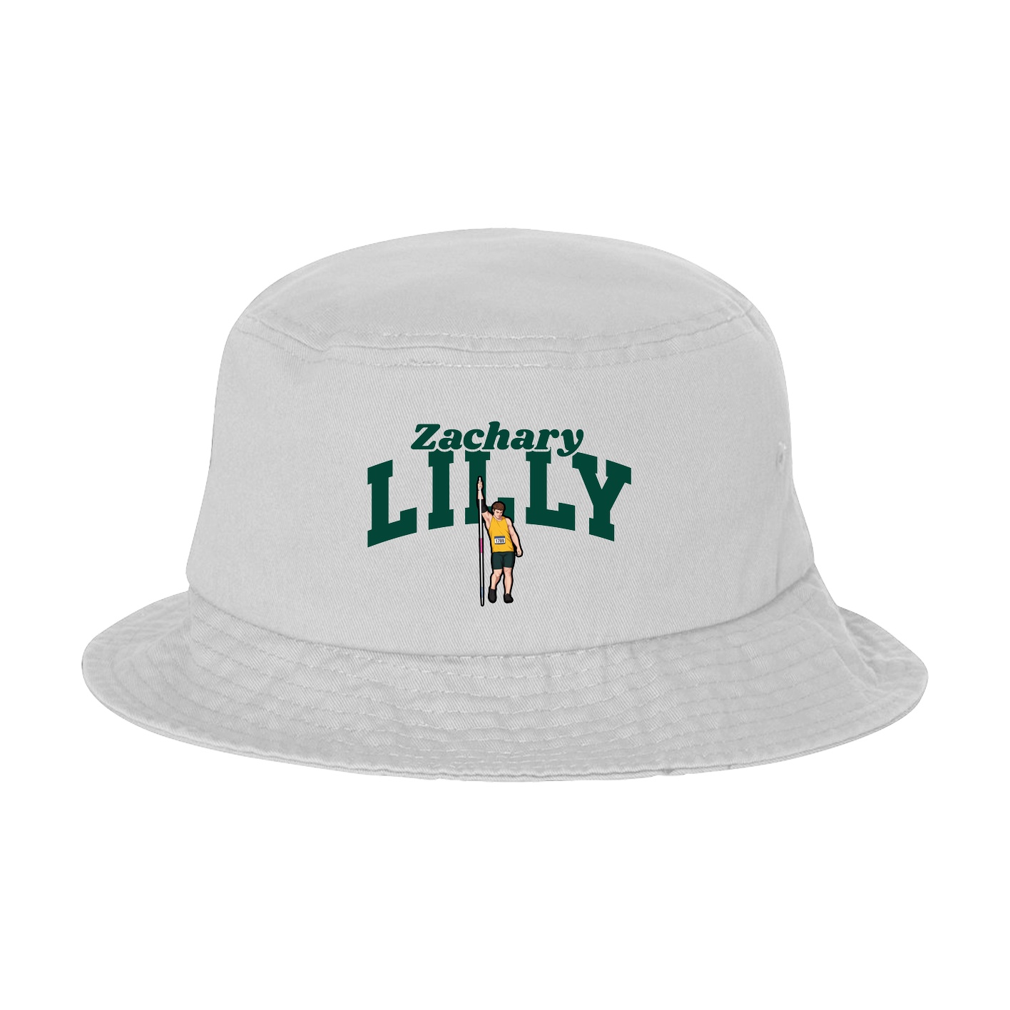 Bucket Cap — Signature Arch in White